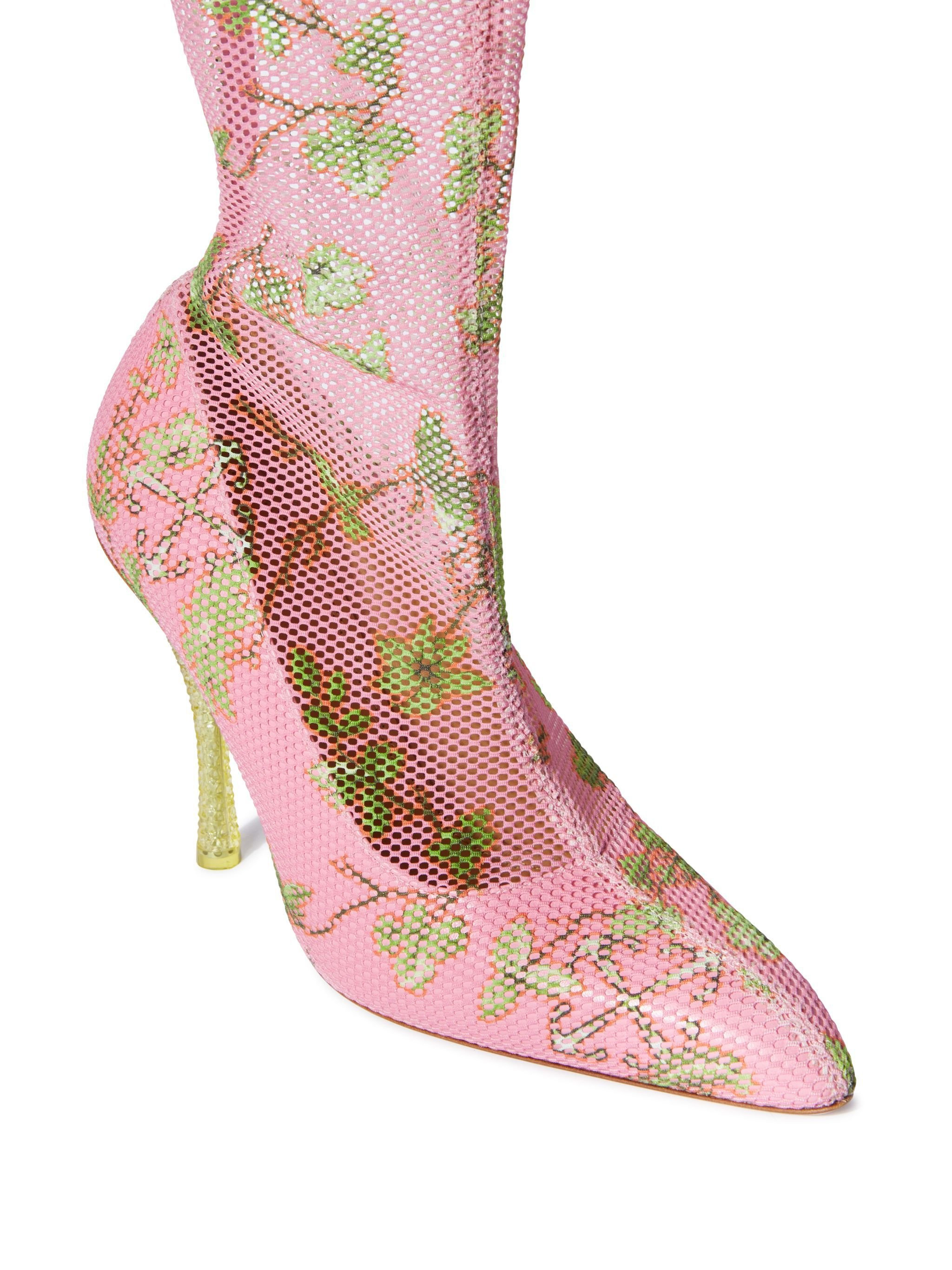 Pink Printed Mesh Cuissard - 4