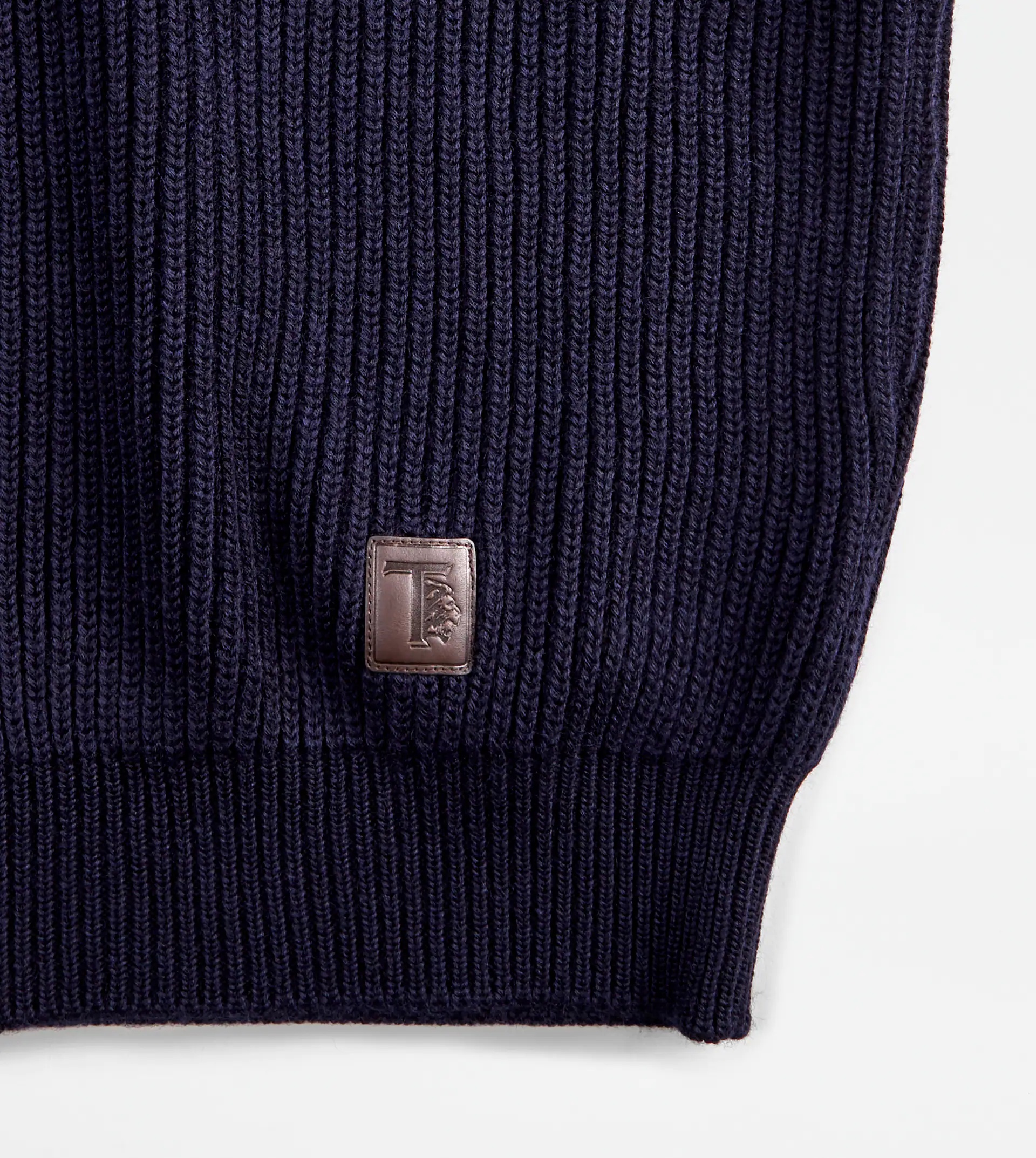 ZIPPED TURTLENECK JUMPER - BLUE - 6