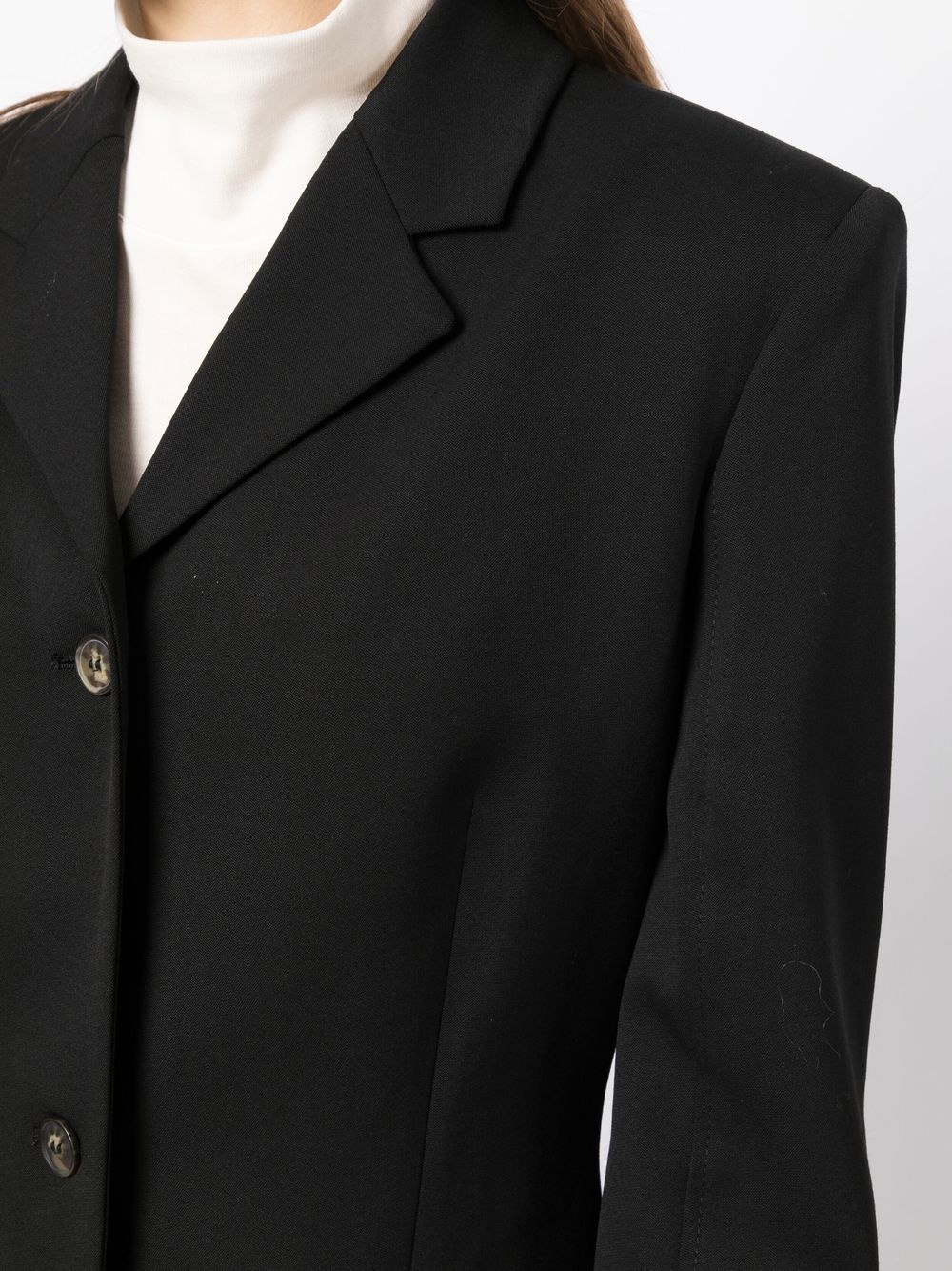 single-breasted virgin-wool blazer - 5