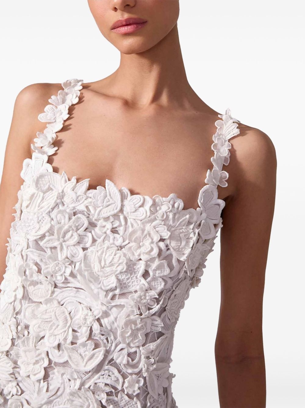 embroidered midi dress - 4