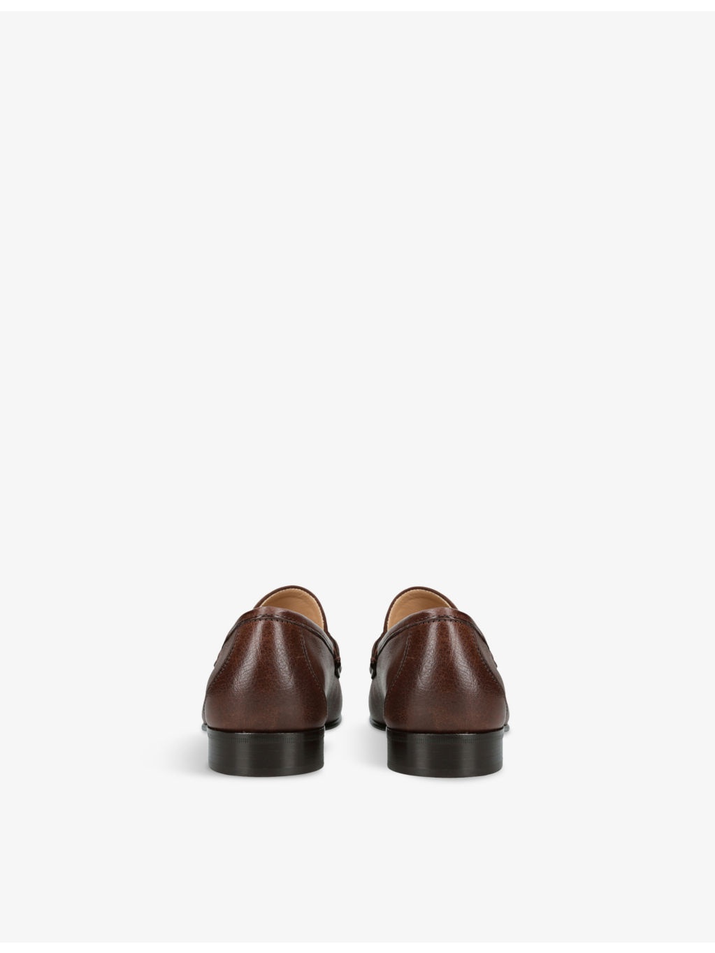 VLogo leather loafers - 4