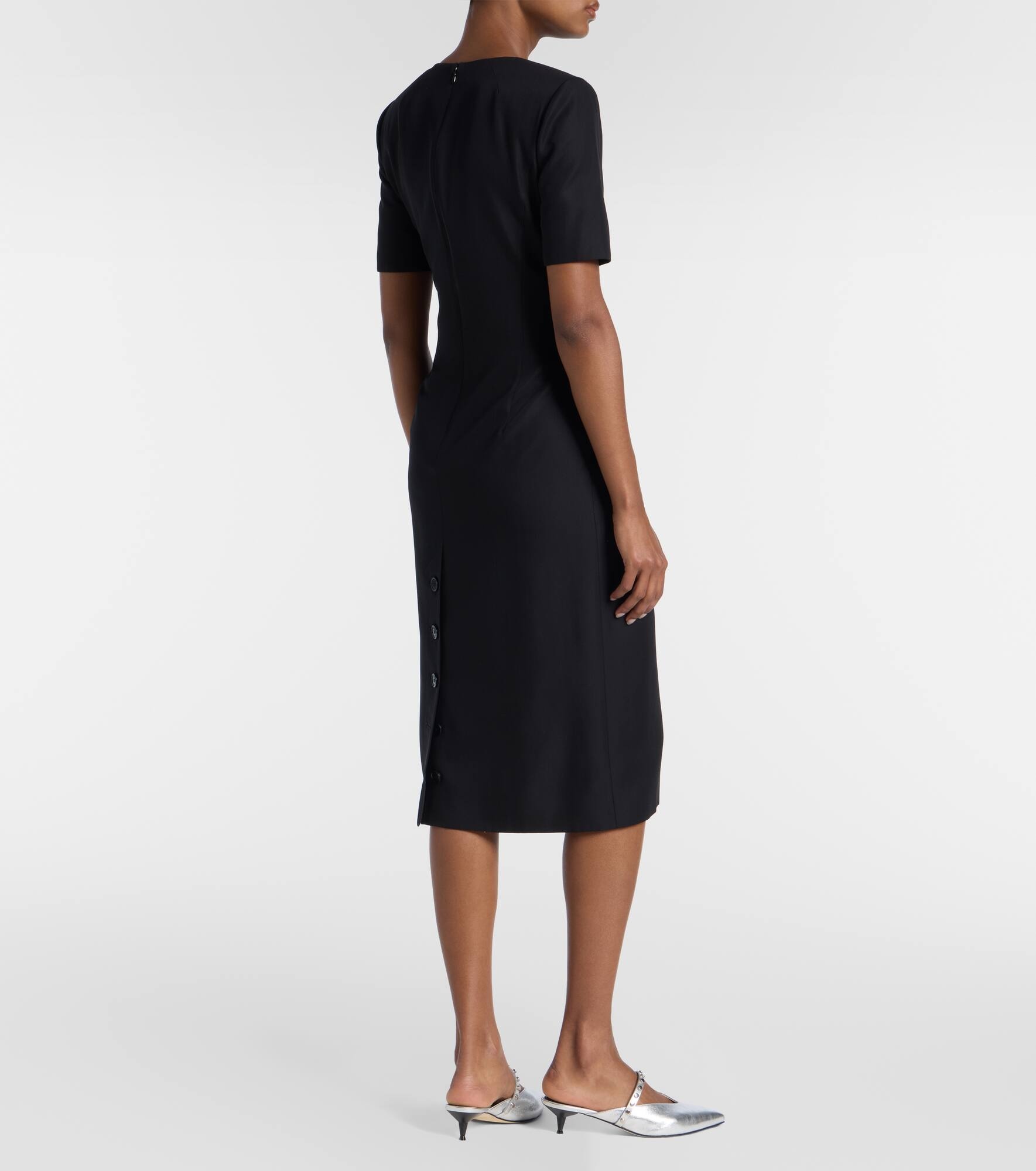 Wool-blend midi dress - 3