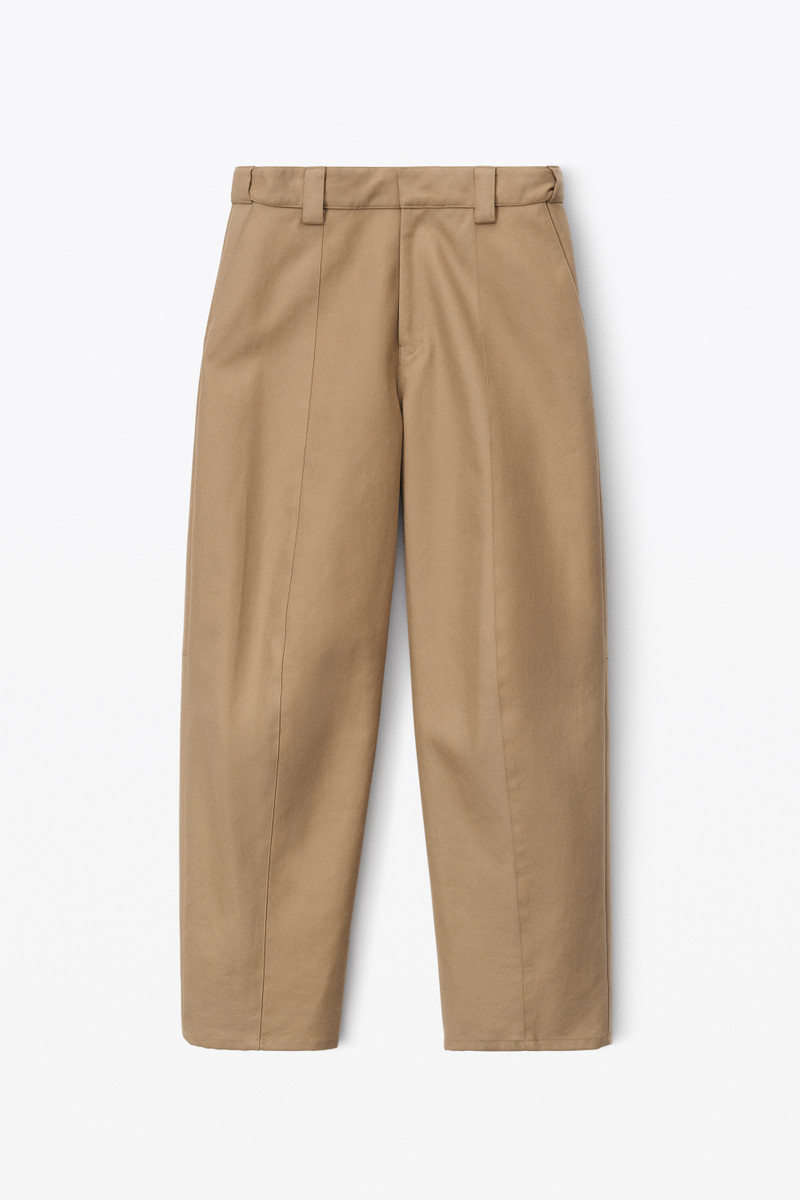 elasticated tailored trouser in twill 1