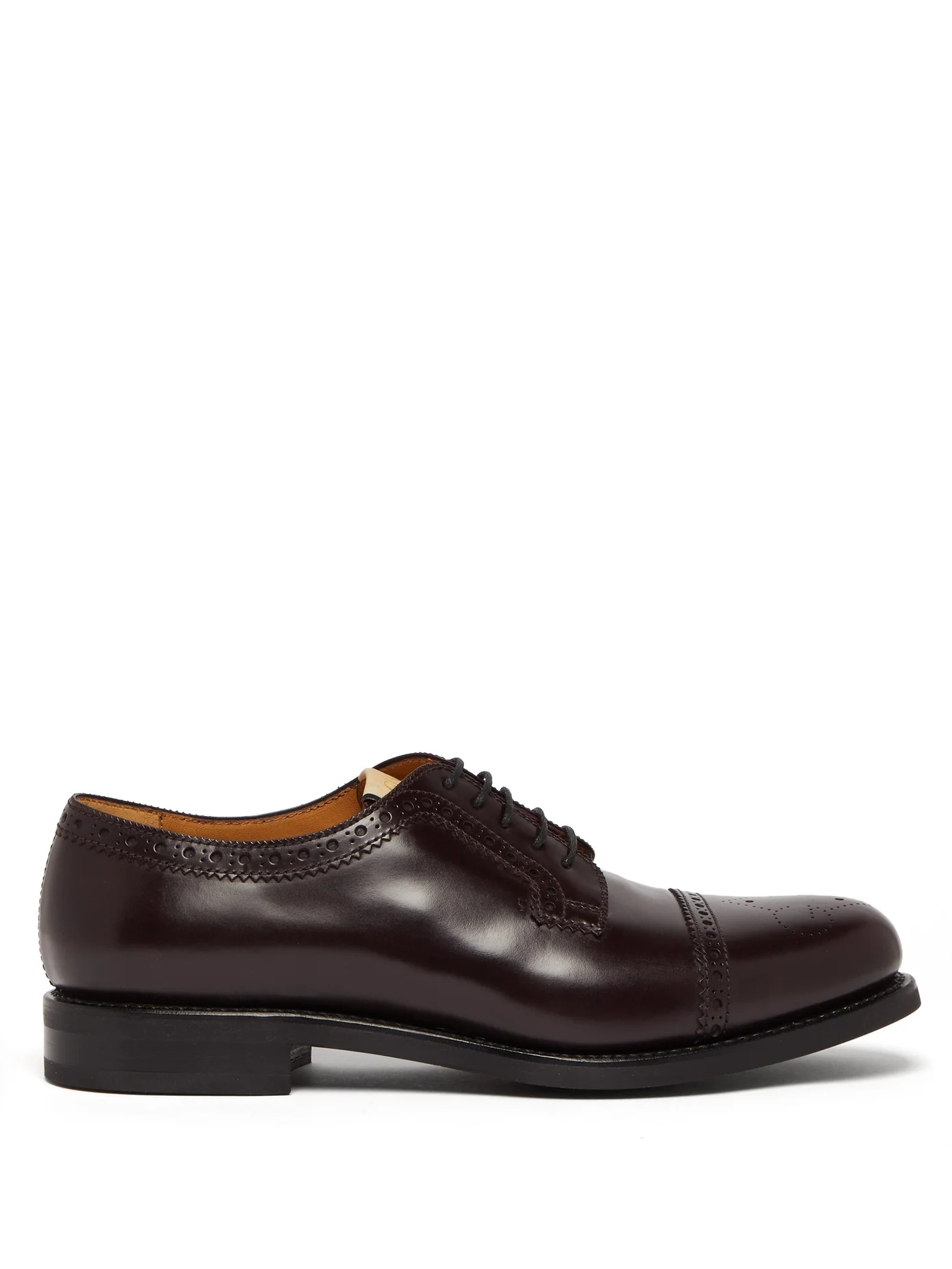 GG-perforated leather brogues - 1