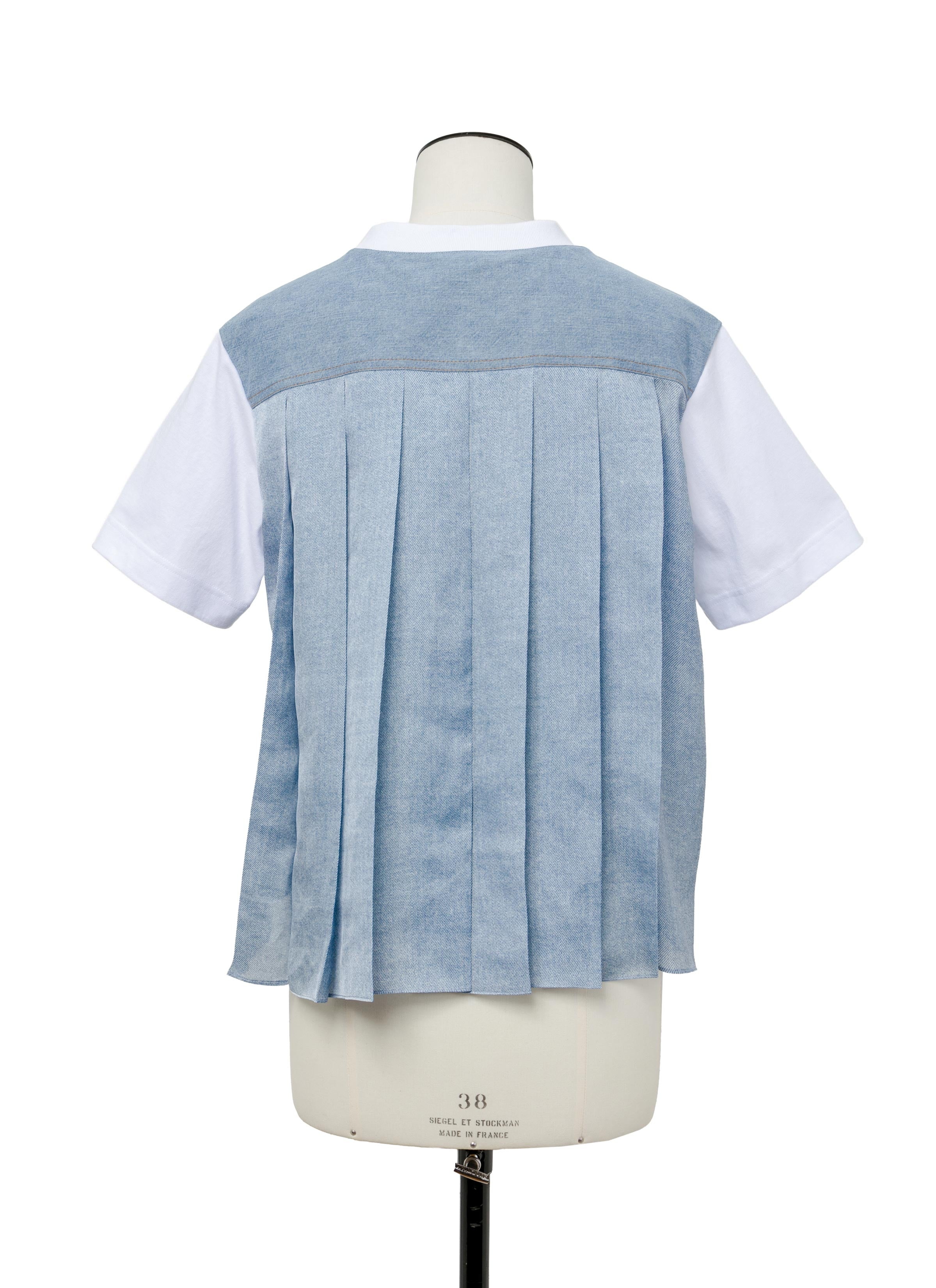 Denim x Cotton Jersey T-Shirt - 4
