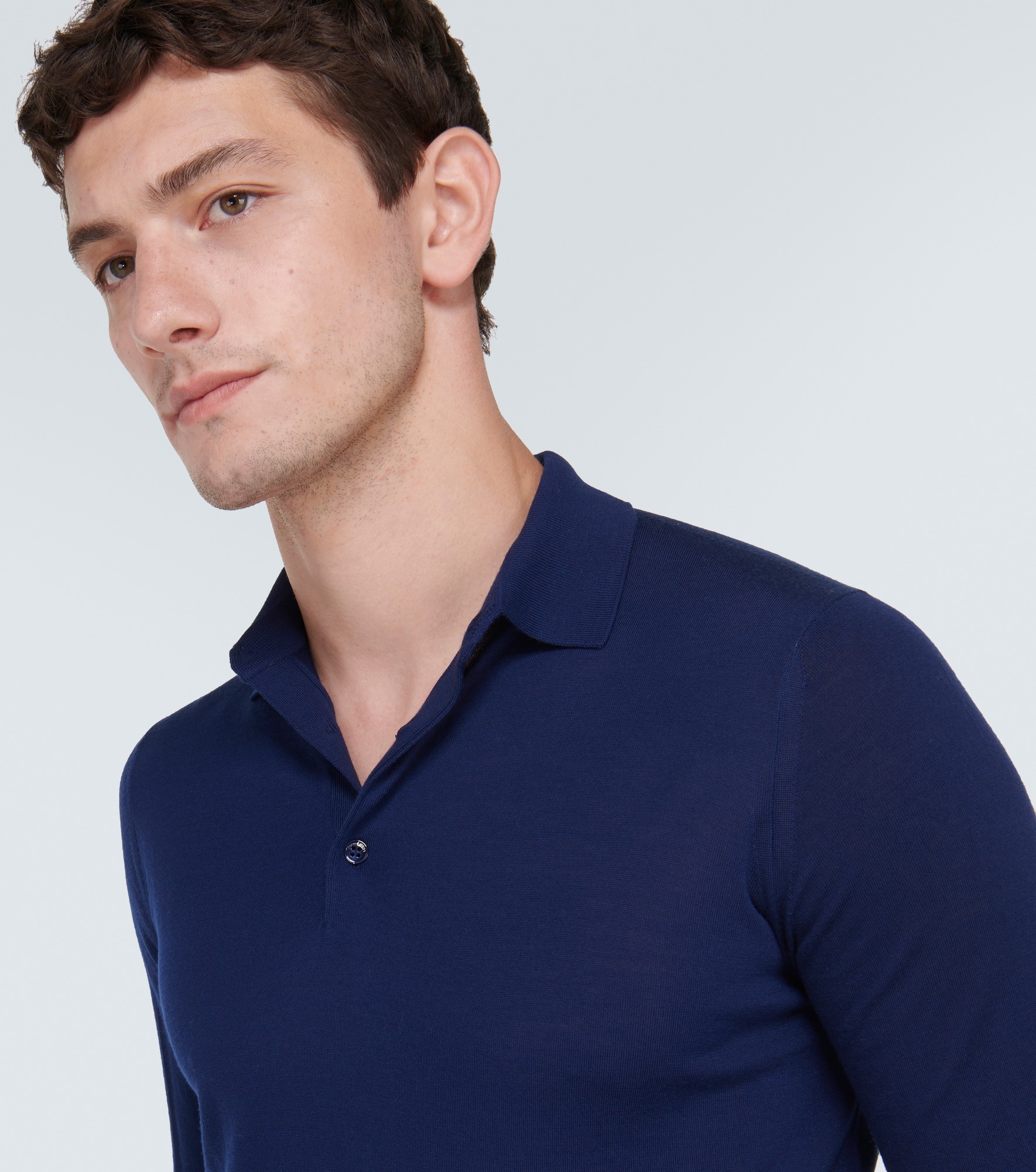 Virgin wool polo shirt - 6