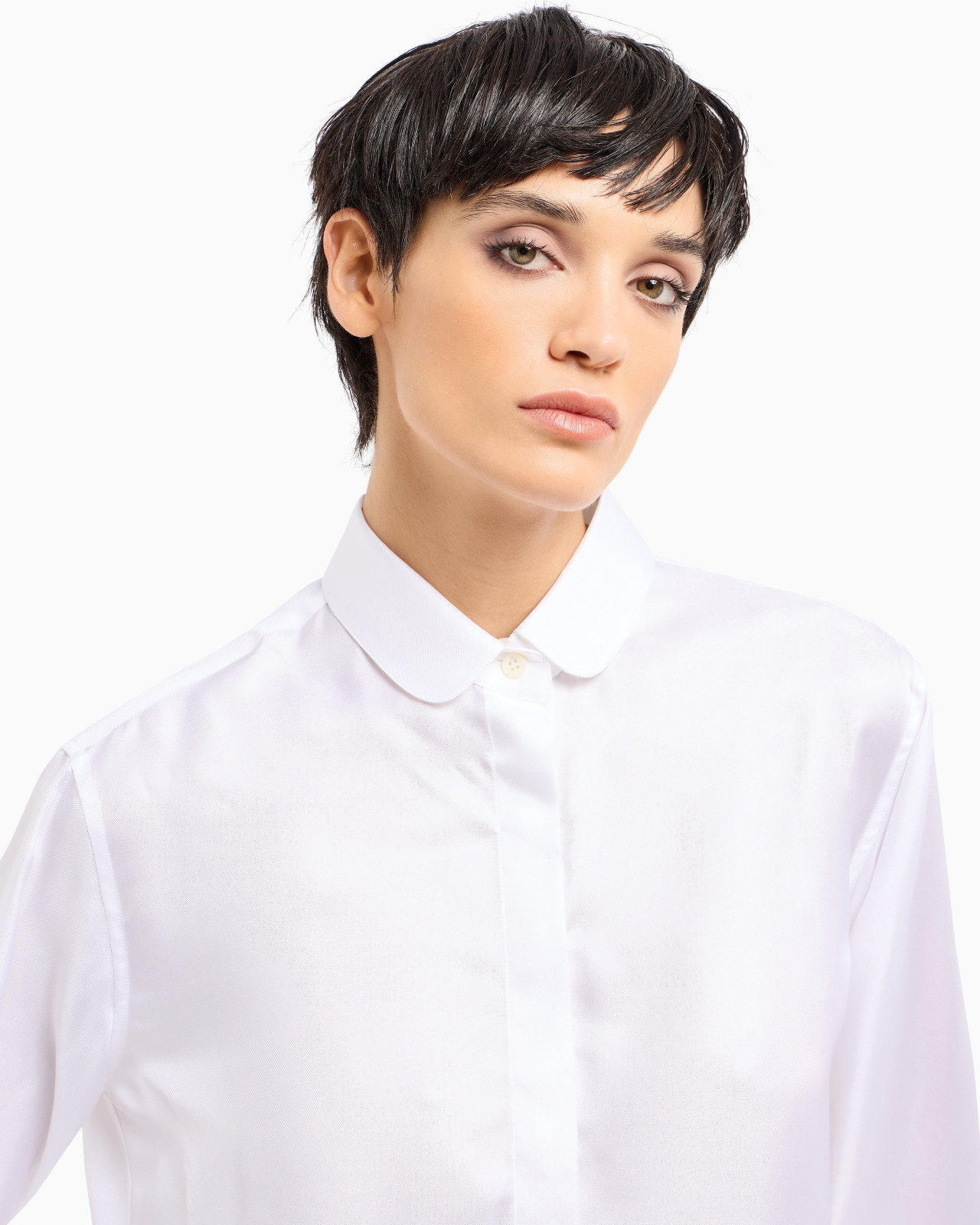 Silk twill long shirt ASV - 5