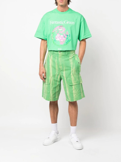 MSGM Fantastic Green organic cotton T-shirt outlook