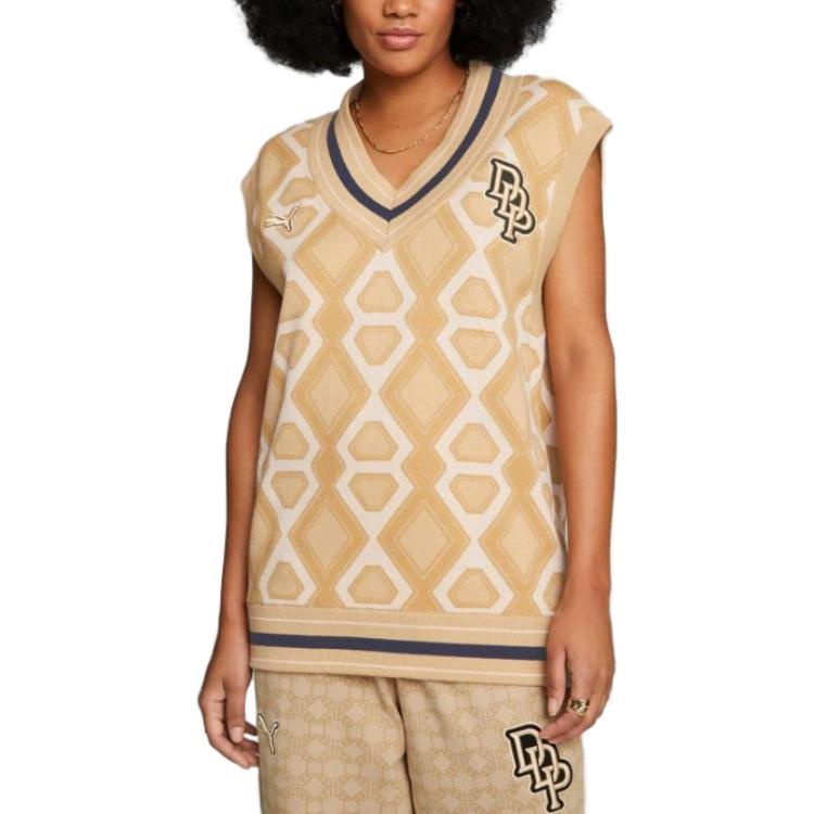 PUMA X Dapper Dan Knit Vest Ginger Root 'Orange' 539803-89 - 5