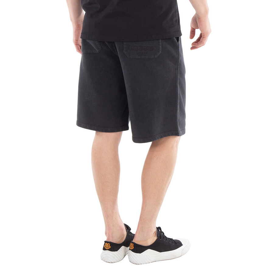 Balmain Logo-Embroidered Cotton Shorts - 6