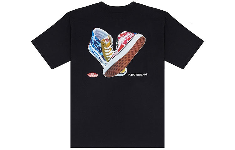 Vans x BAPE Sk8-Hi T-Shirt 'Black' VN0A7XQ8448 - 2