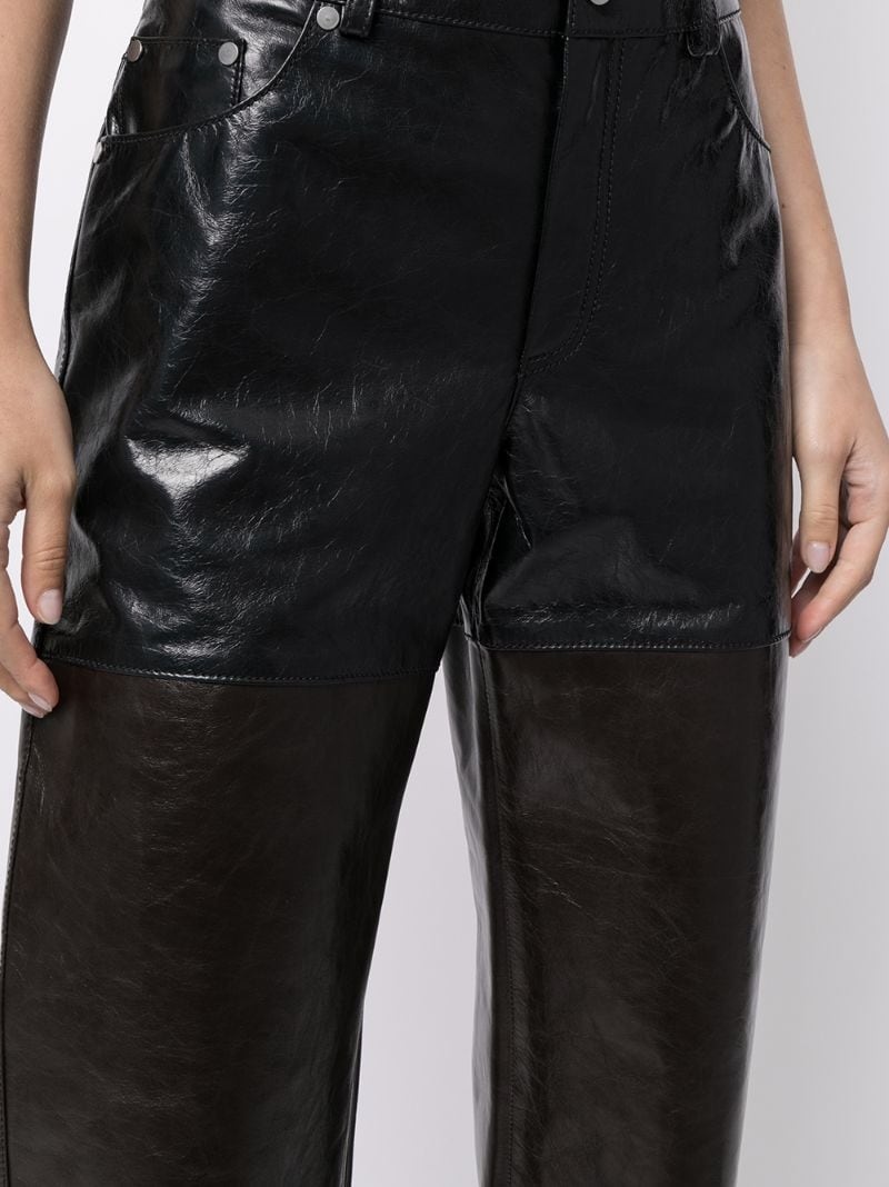 Leather Combo pants - 5