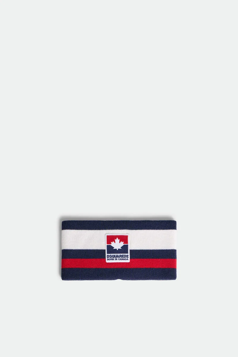 DSQUARED2 MAPLE LEAF KNITTED HEADWARMER - 1