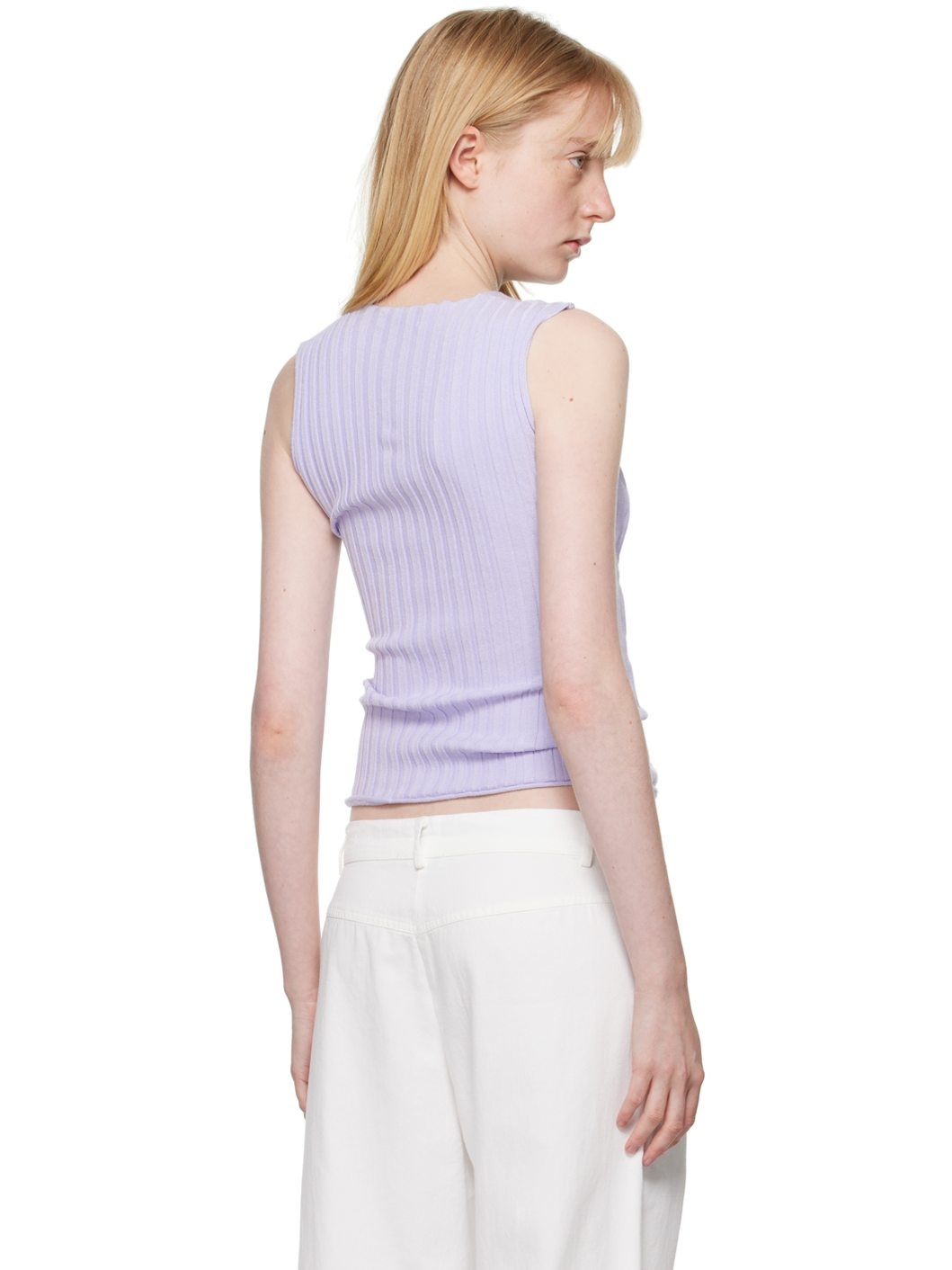 Blue Forat Tank Top - 3
