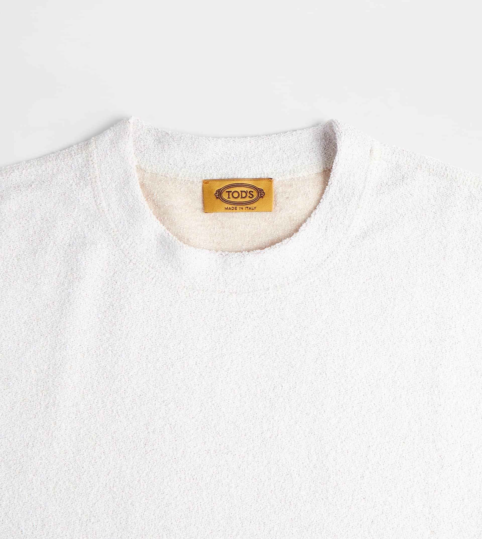 T-SHIRT IN BOUCLÉ JERSEY - BEIGE - 6