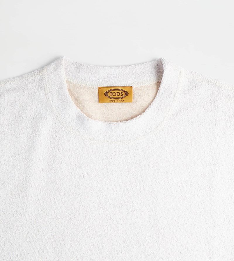 T-SHIRT IN BOUCLÉ JERSEY - BEIGE 6