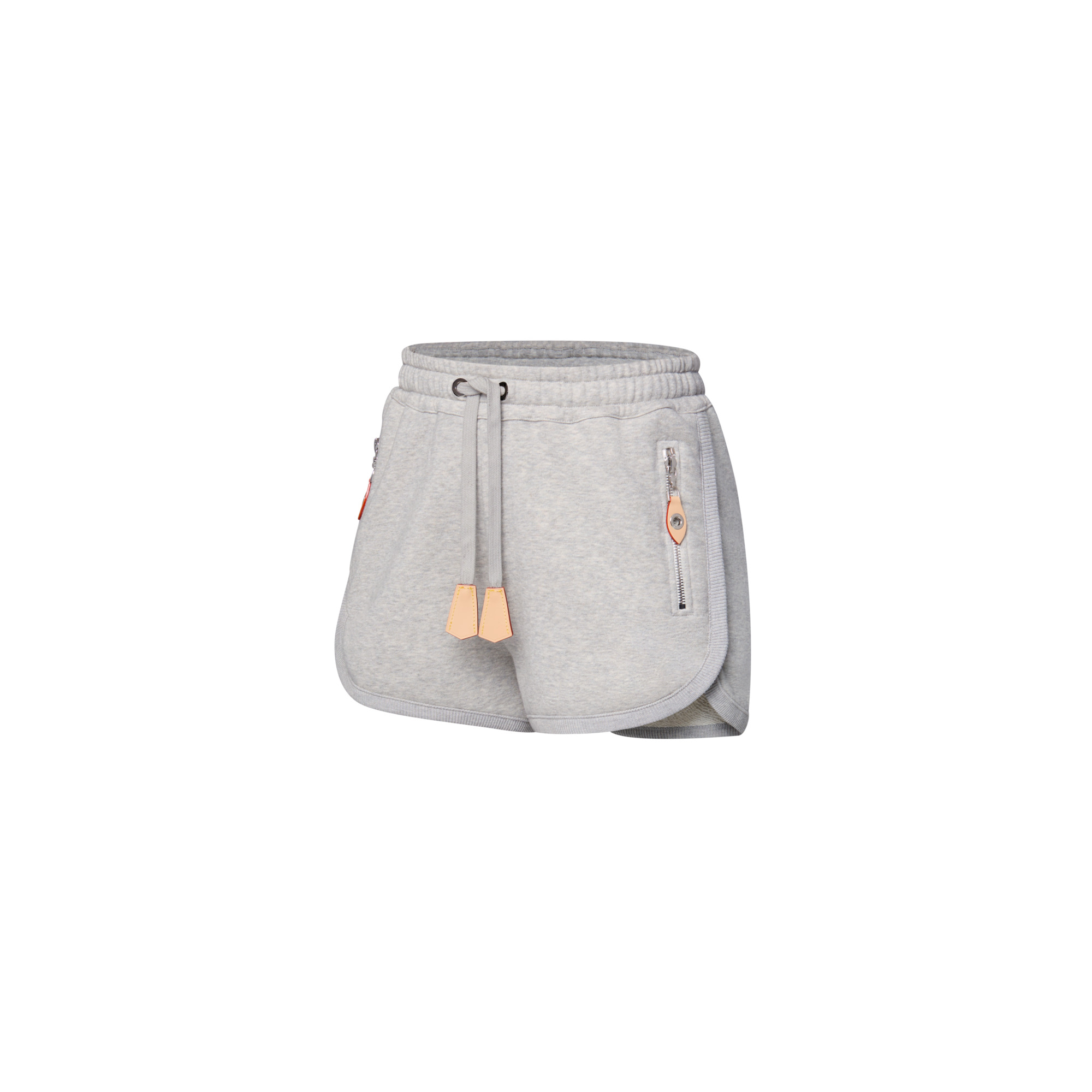 Leather Accent Jogging Shorts - 2
