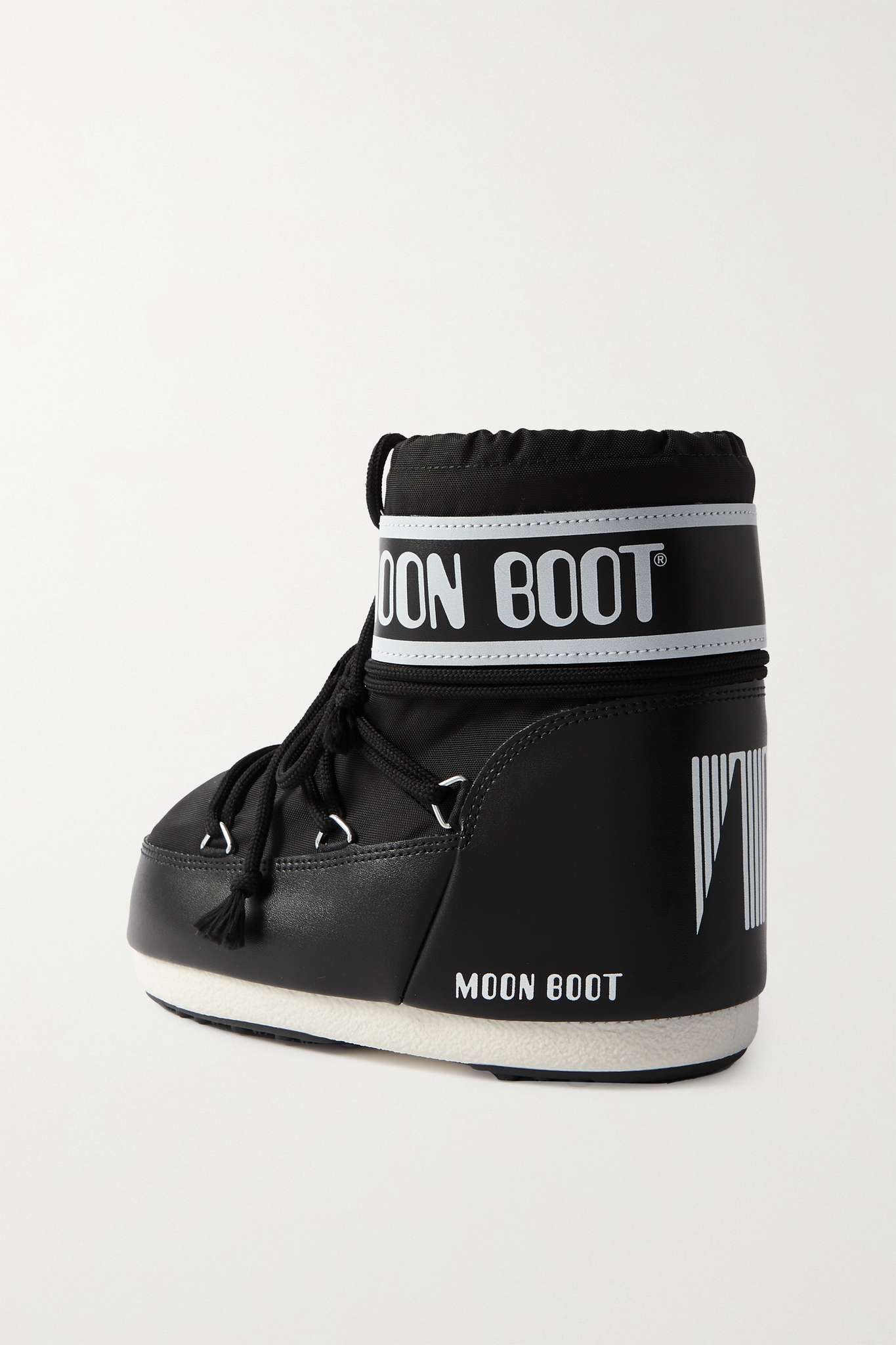 Icon Low shell and faux leather snow boots Black - 3