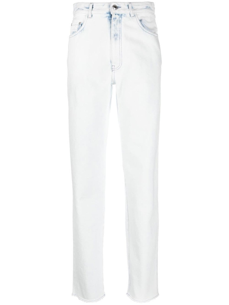 Bling logo-embellishment jeans 1
