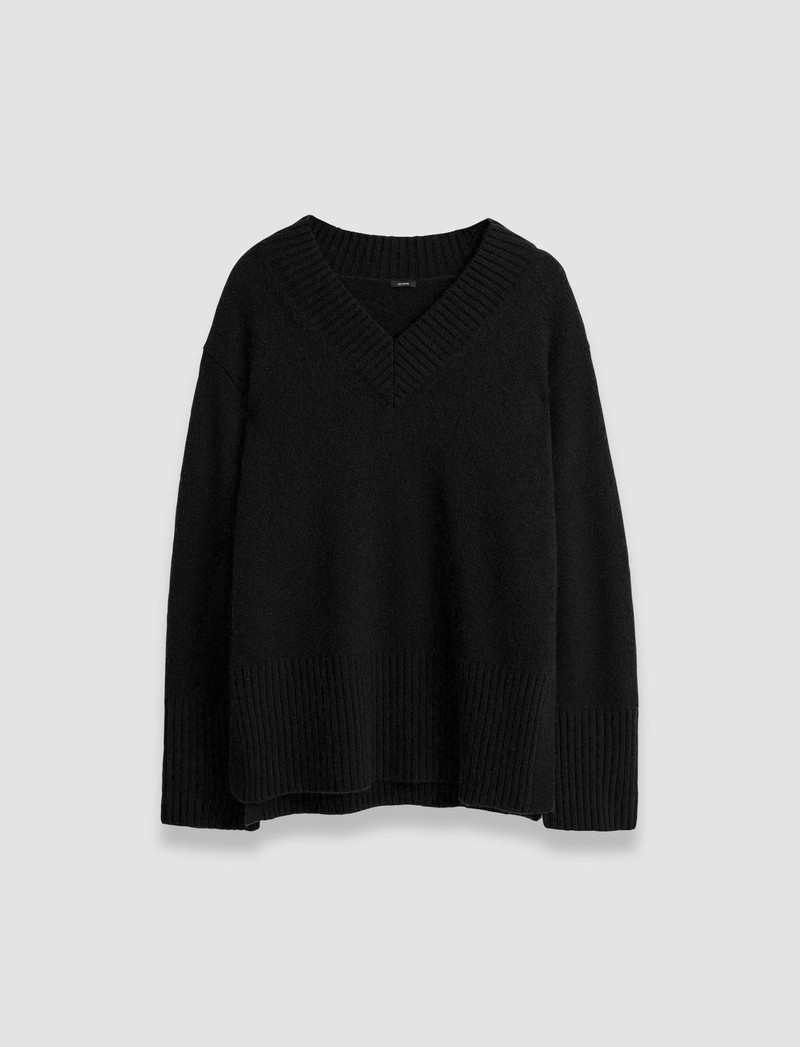 Luxe Cashmere V Neck Jumper 1