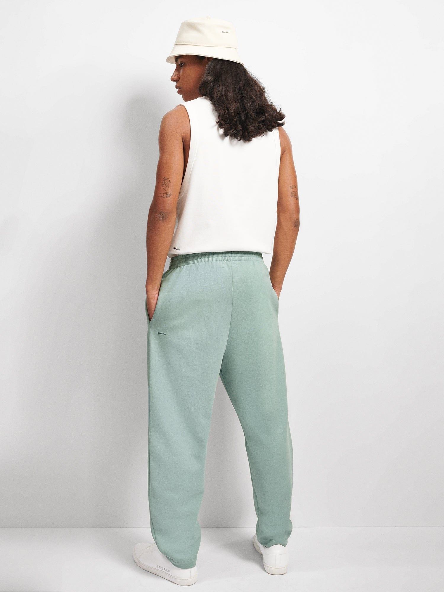 Mens DNA Barrel-Leg Track Pants - Eucalyptus Blue - 3