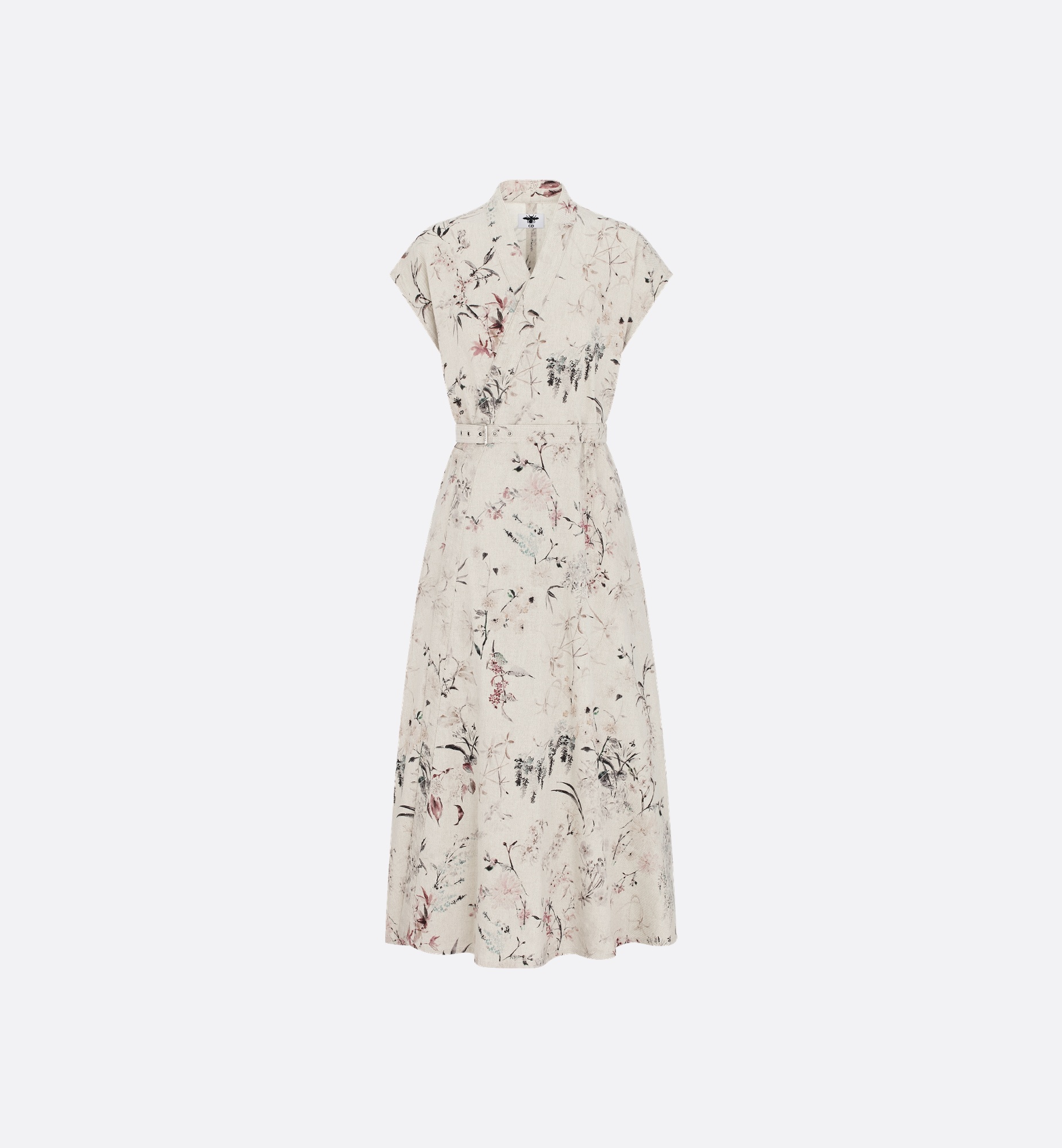Mid-Length Belted Dress - 1