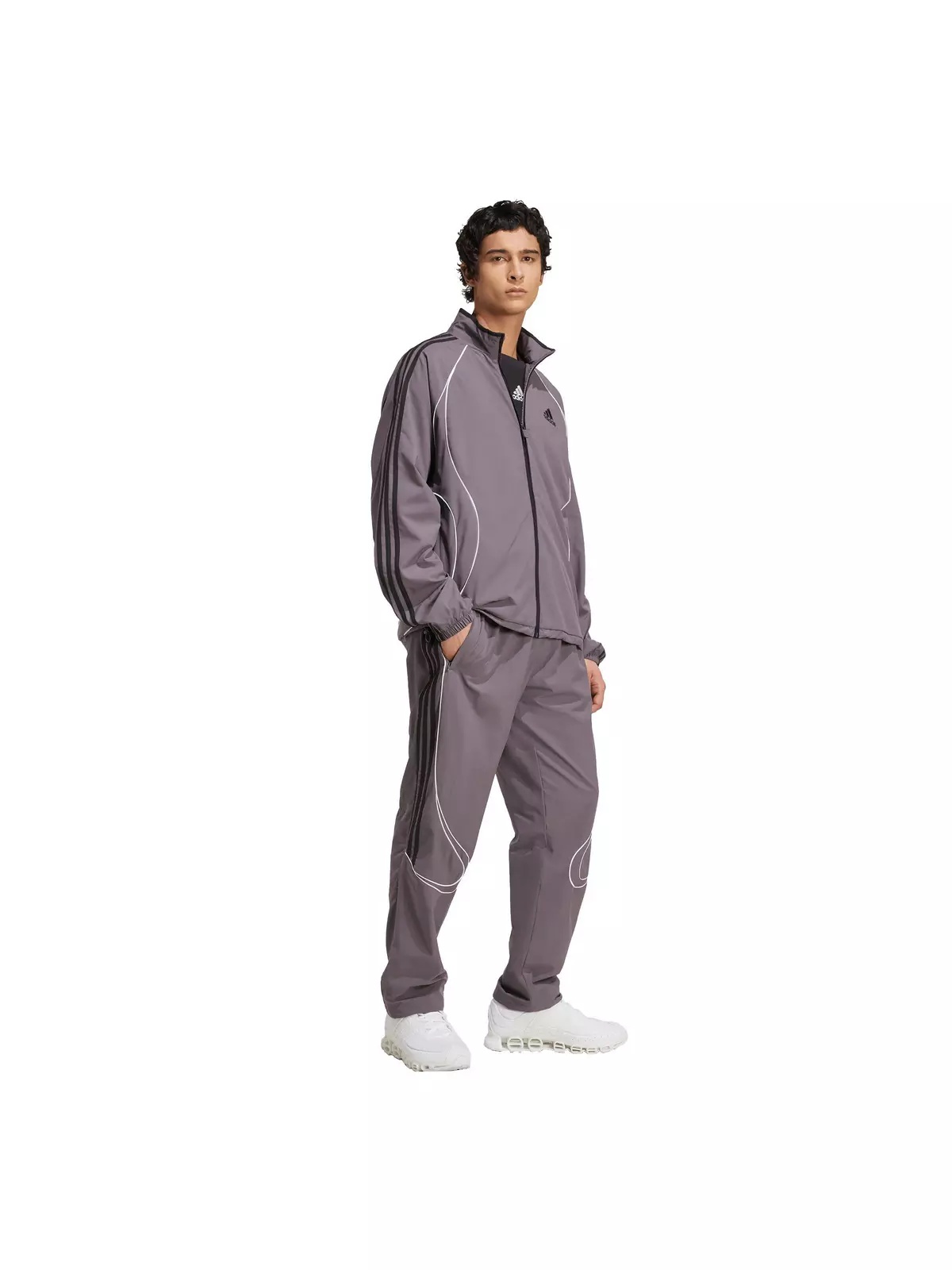 Men's Teamgeist Adicolor Track Top -Grey - 5