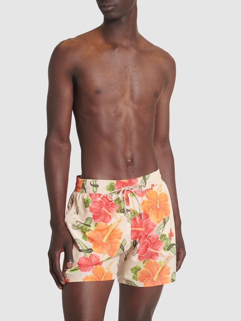 Floral printed swim shorts - 2