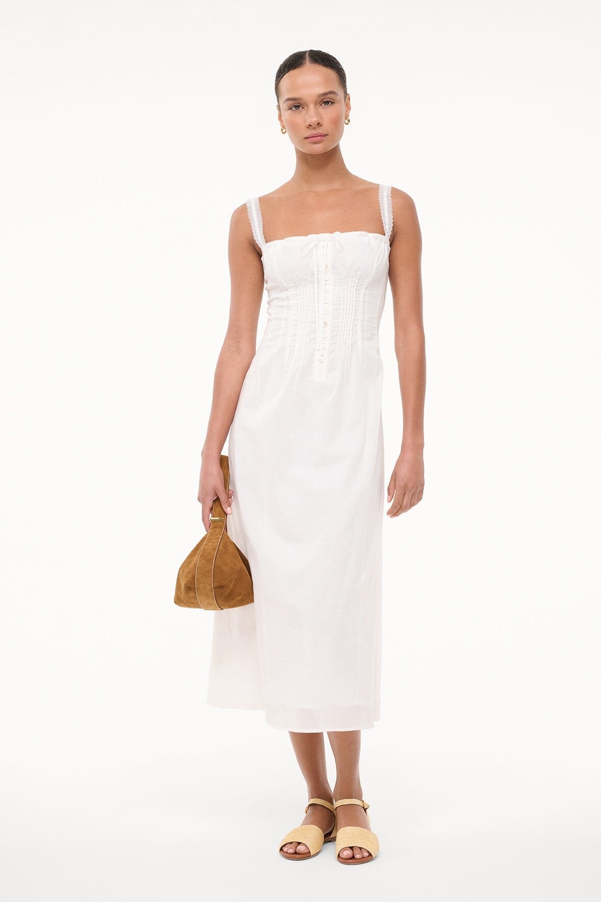 STAUD MATILDE DRESS WHITE - 2