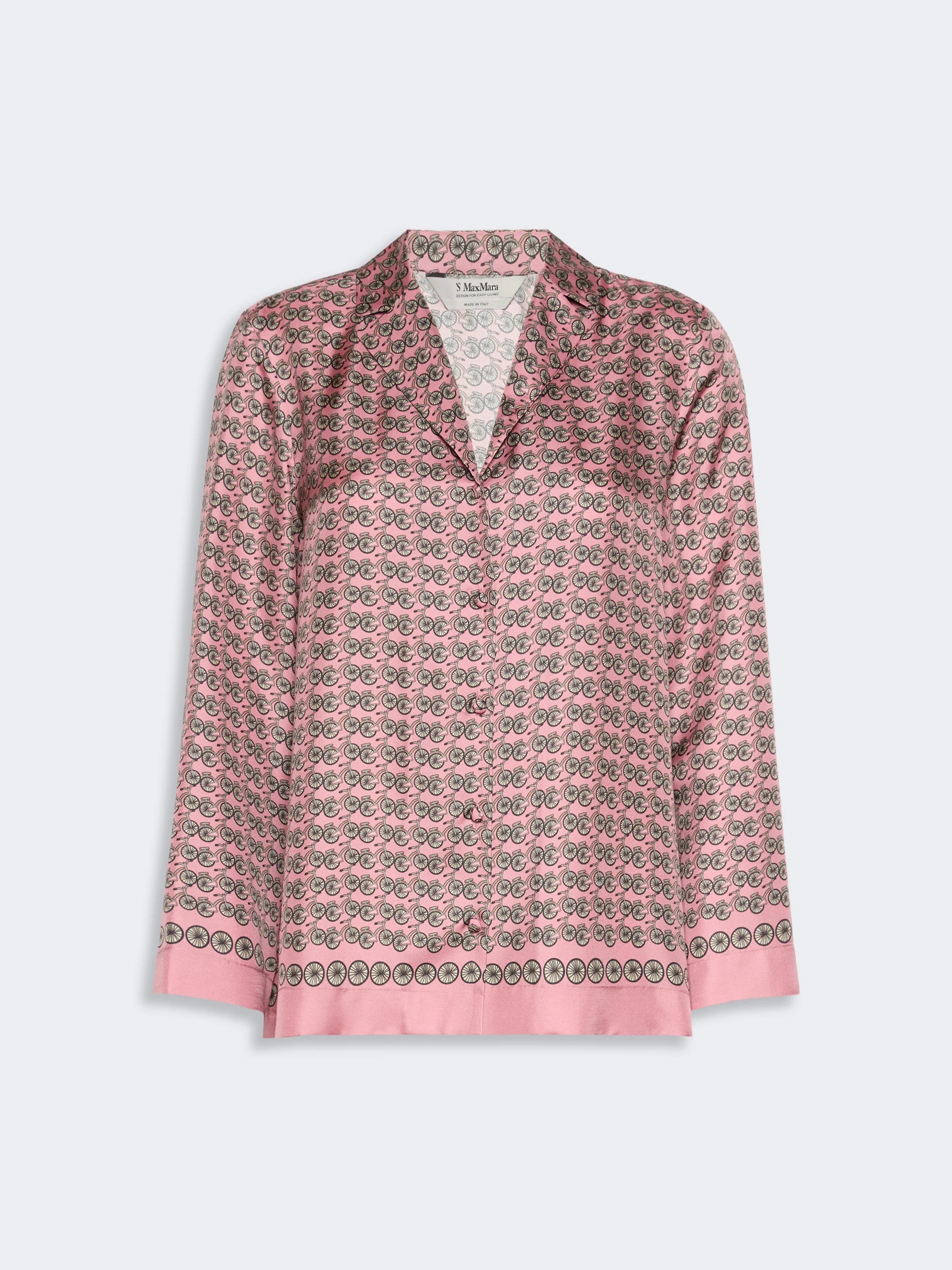 MAMBO Printed silk shirt - PINK - 1