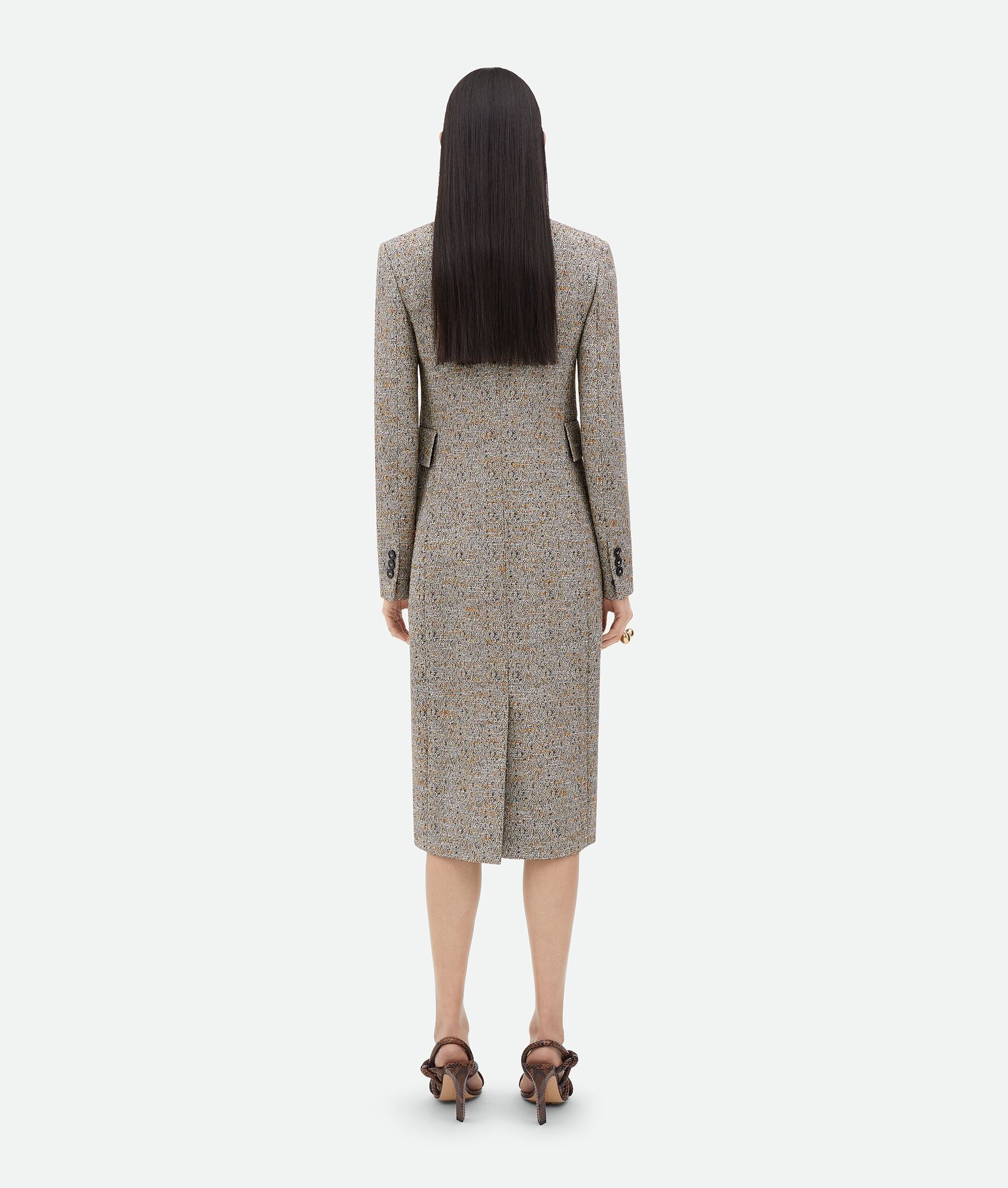 Textured Silk Blend Coat - 3