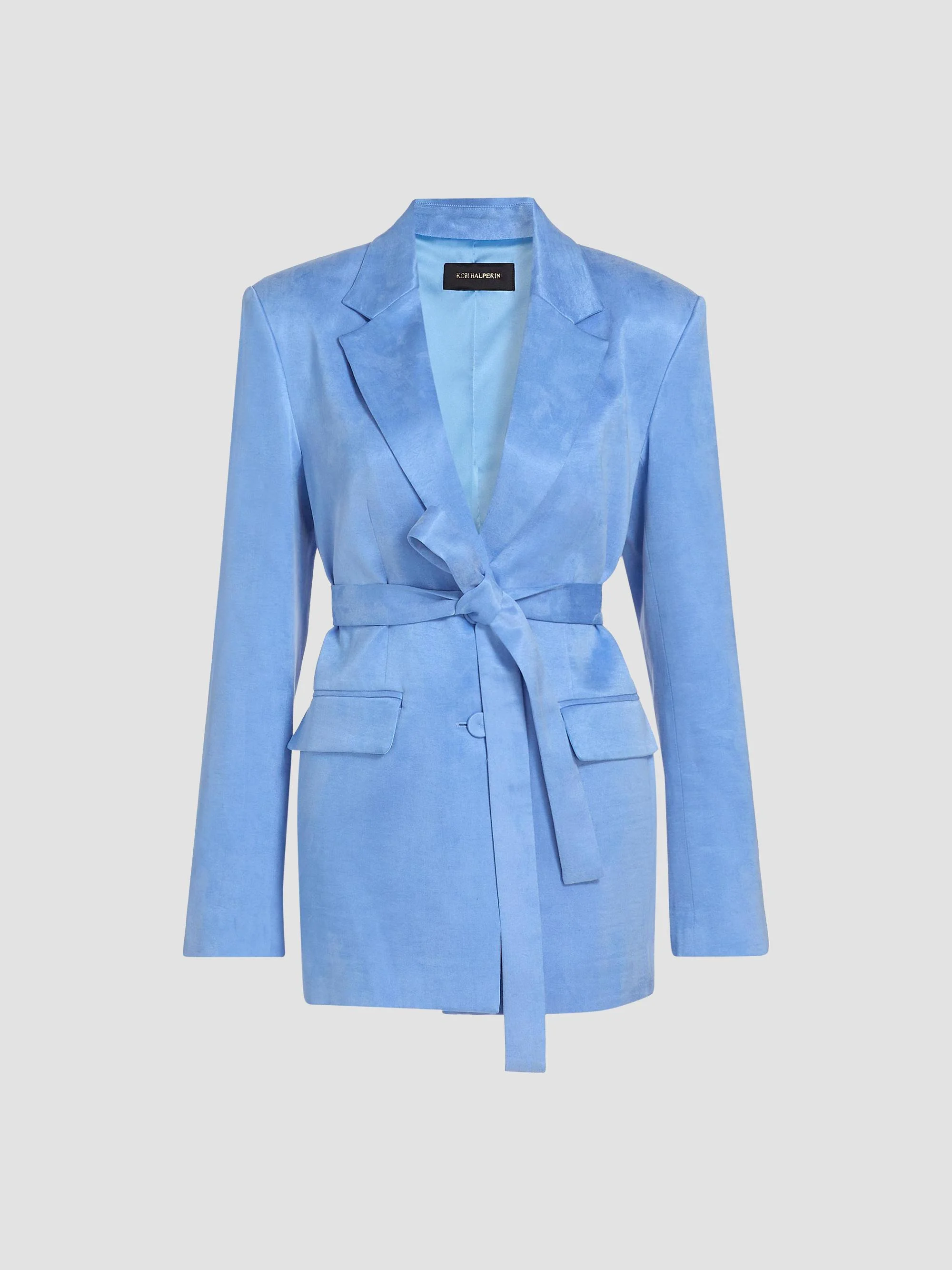 Women's Jessi Tie-Waist Blazer - Blue Jay - 1