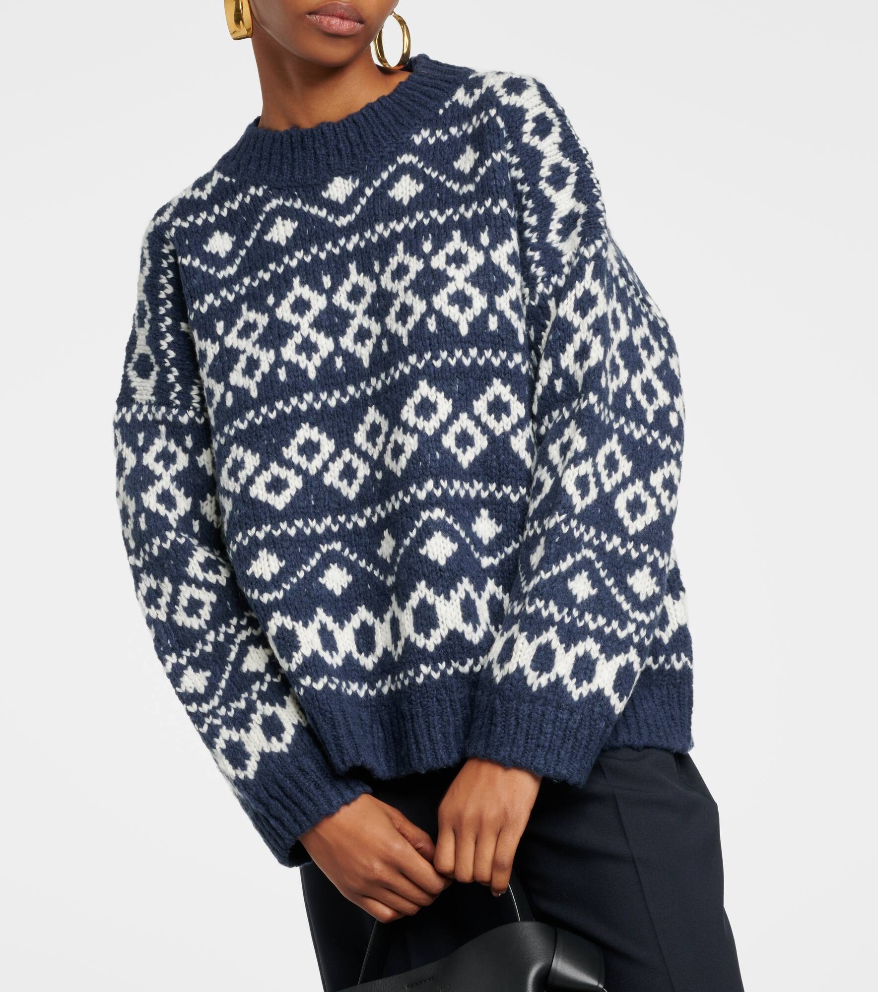 Fair Isle wool-blend sweater - 4