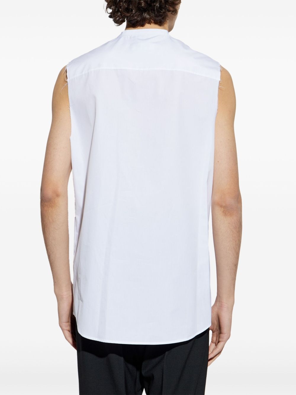 cotton sleeveless shirt - 4