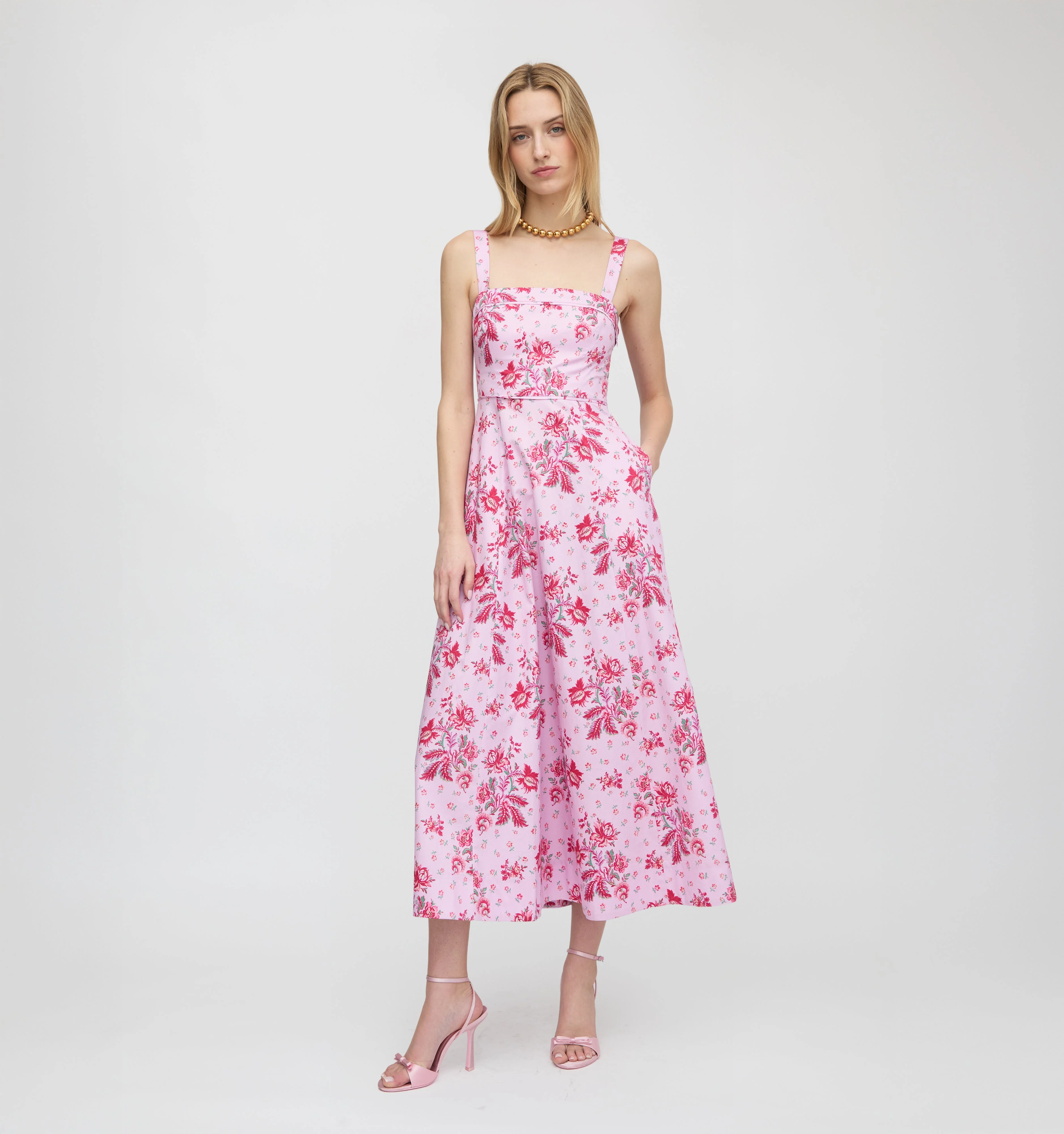 The Ezra Dress - Pink Delft Bouquet - 1