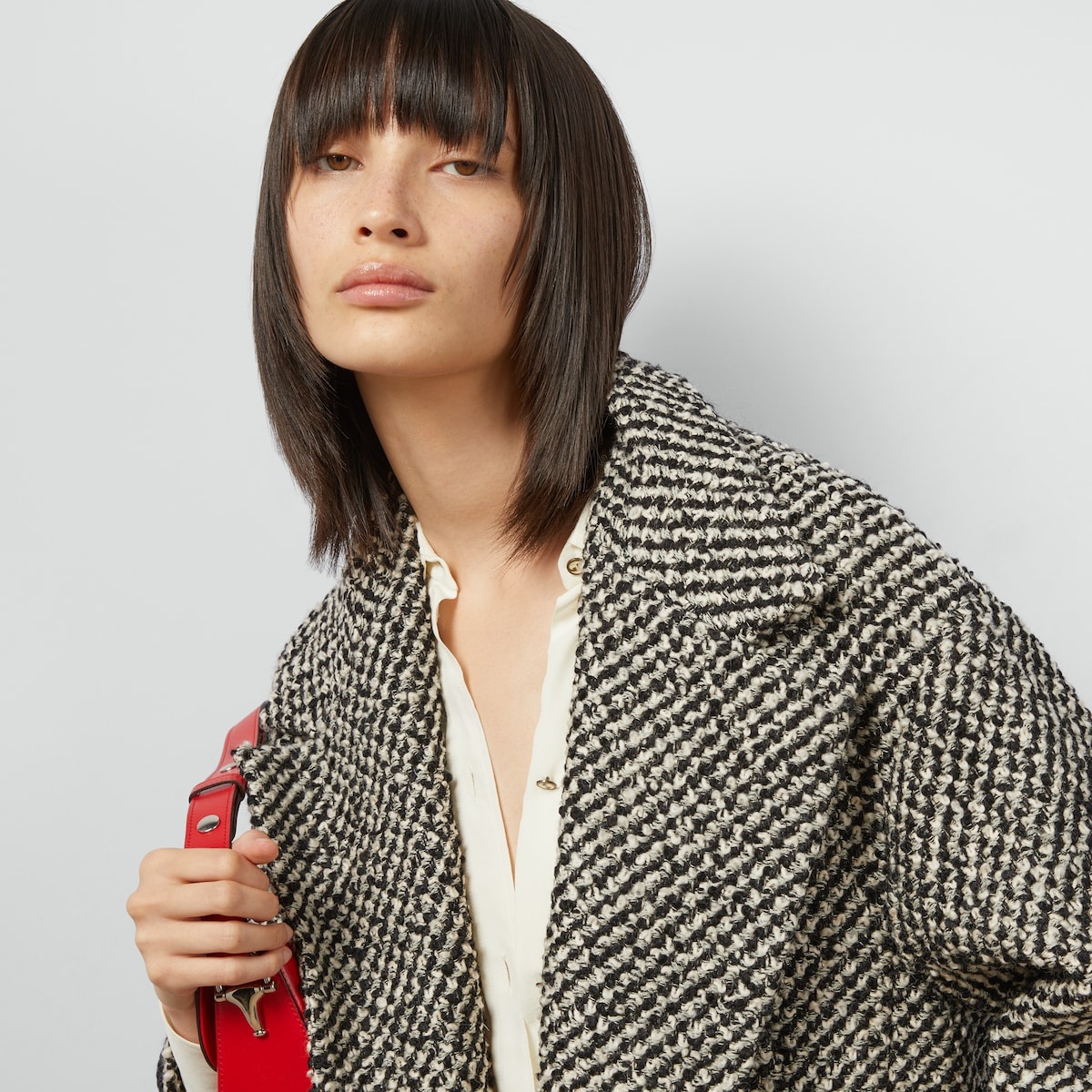 Bouclé wool coat - 3