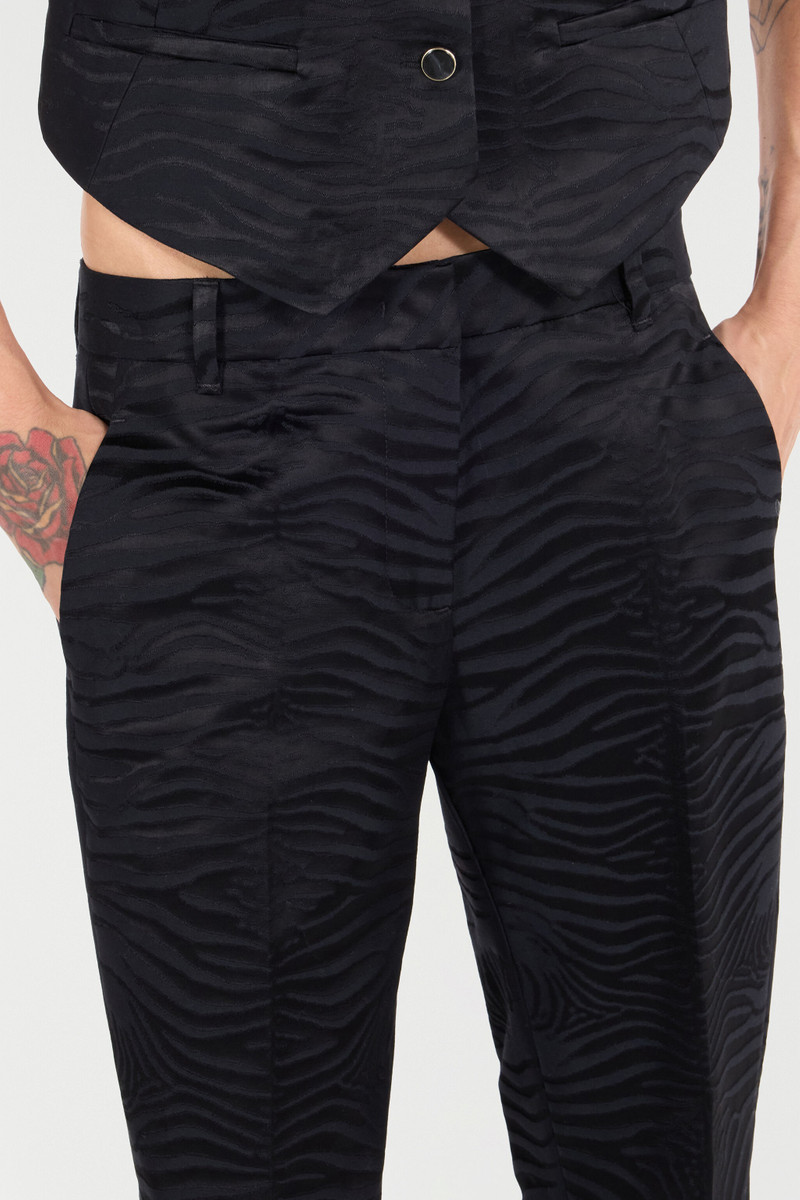 Pants With Solid-Color Tiger Skin Pattern 6