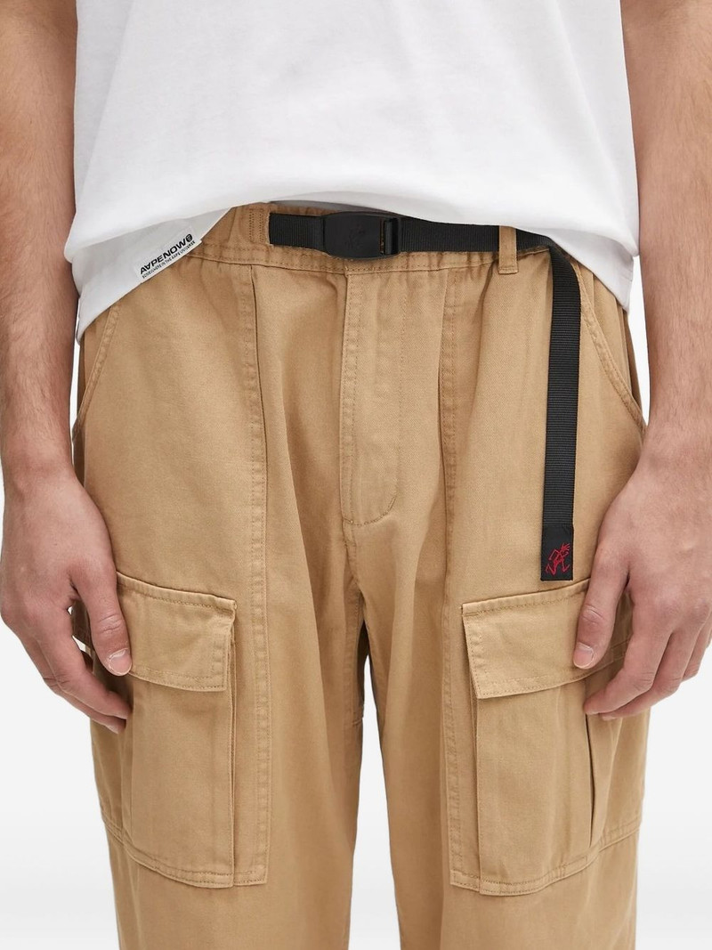 belted cargo-pocket trousers 3