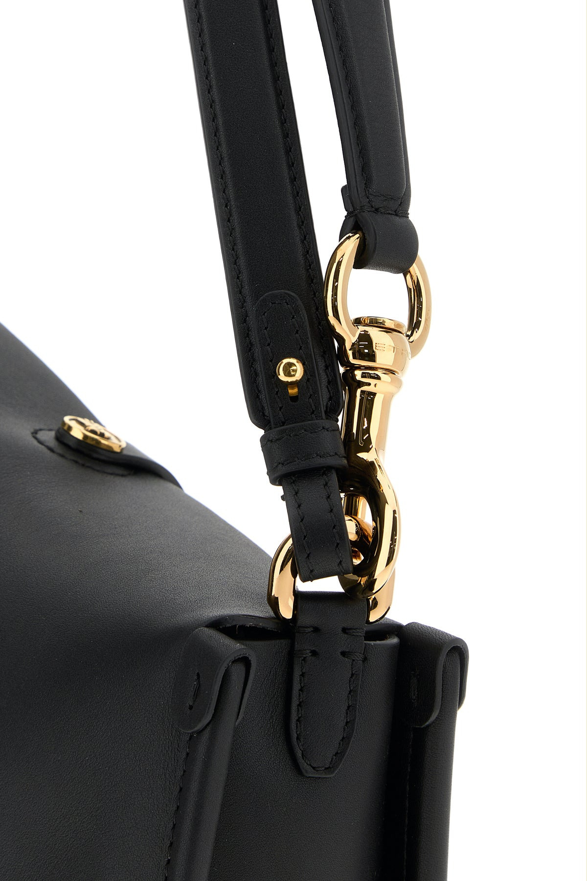 Black leather medium Pony shoulder bag - 4