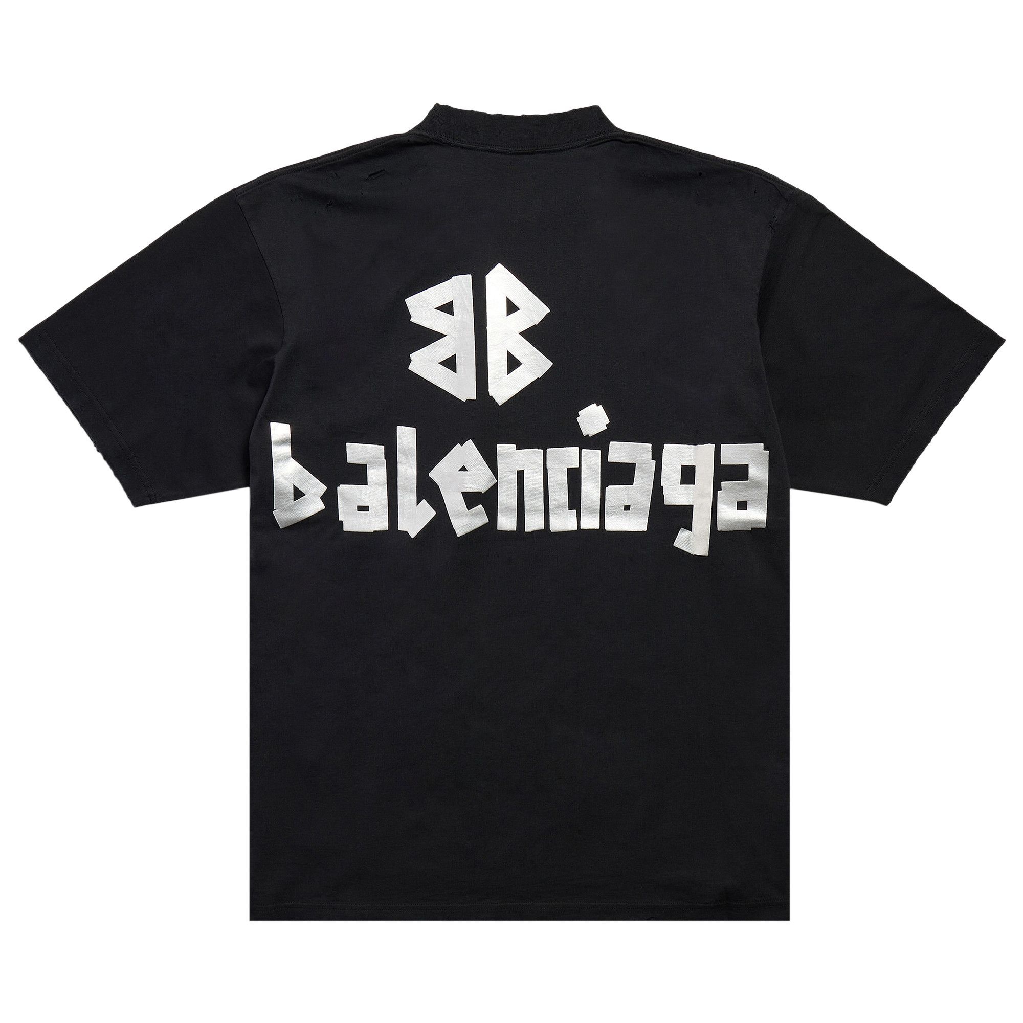 Balenciaga Medium Fit T-Shirt 'Faded Black/Silver' - 2