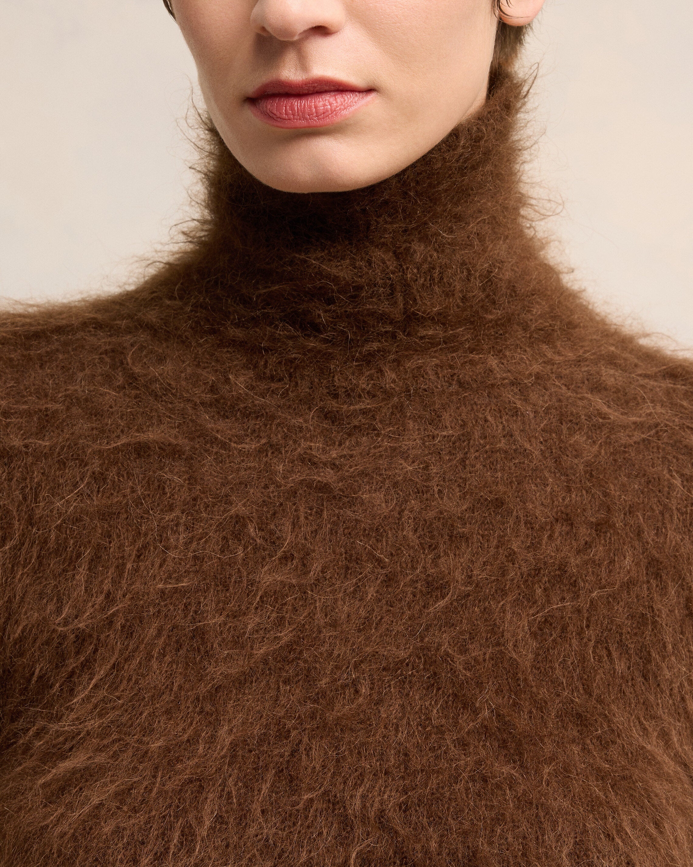 ALPACA MOHAIR BRUSHED SWEATER - 4