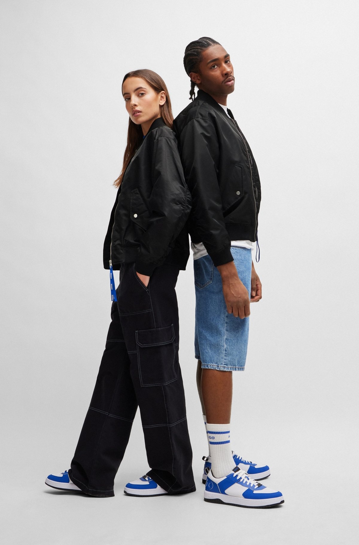 WATER-REPELLENT BOMBER JACKET WITH BRANDED ZIP PULLER - 3