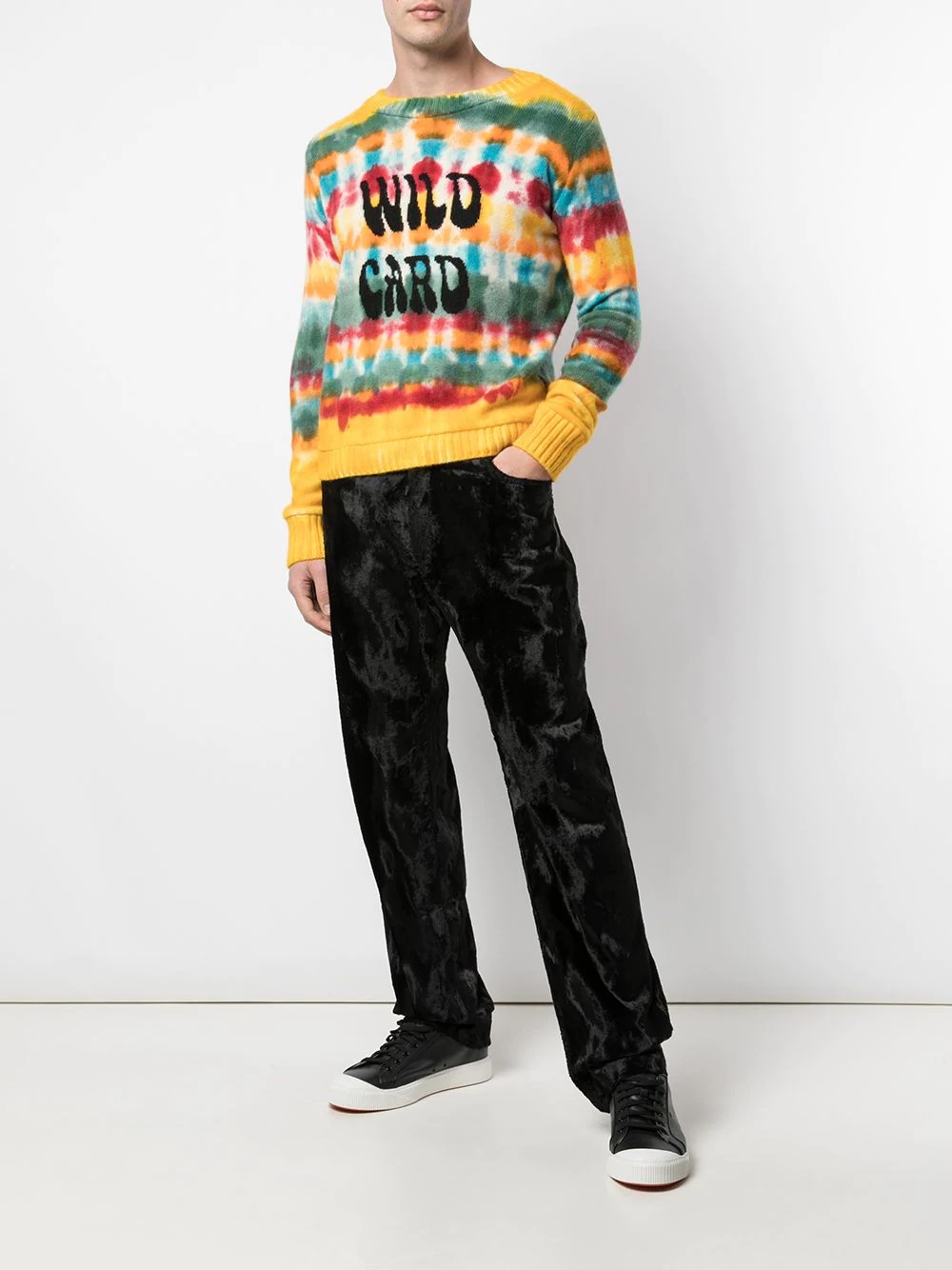 tie dye striped jumper - 2