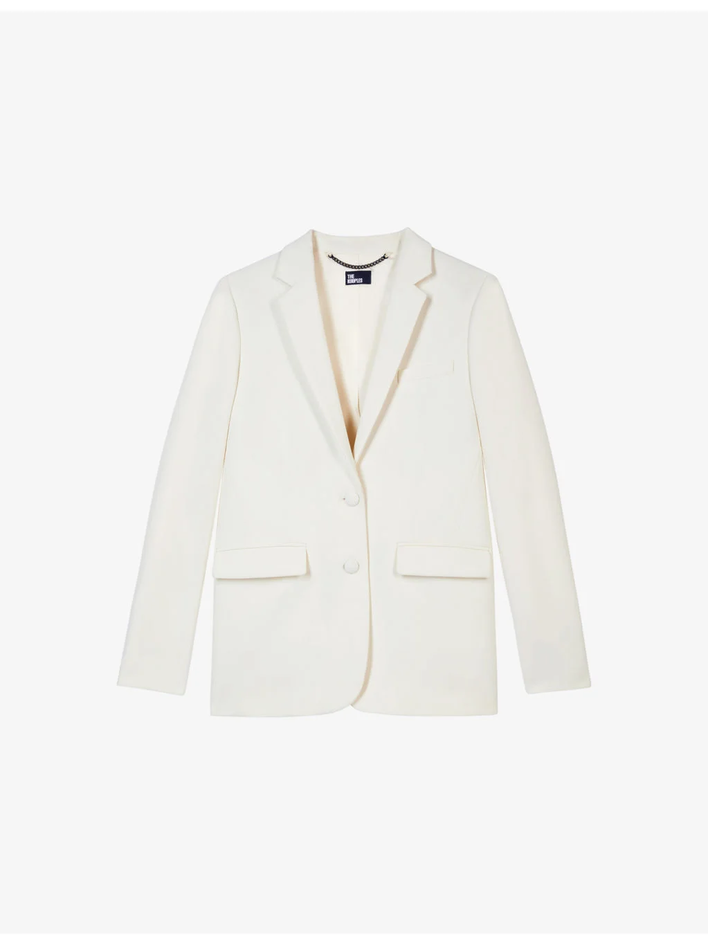 Notch-lapel regular-fit stretch-woven blazer - 1