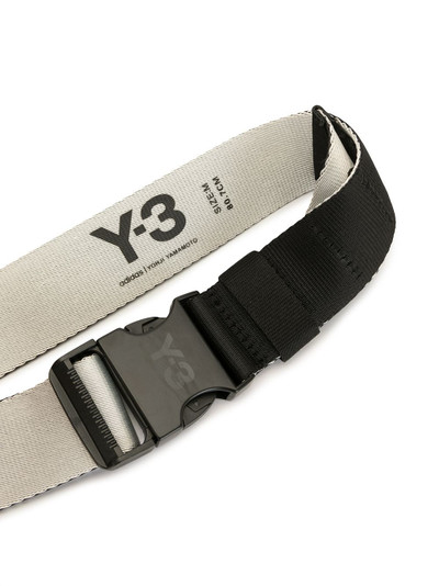 Y-3 two-tone clasp-fastening belt outlook