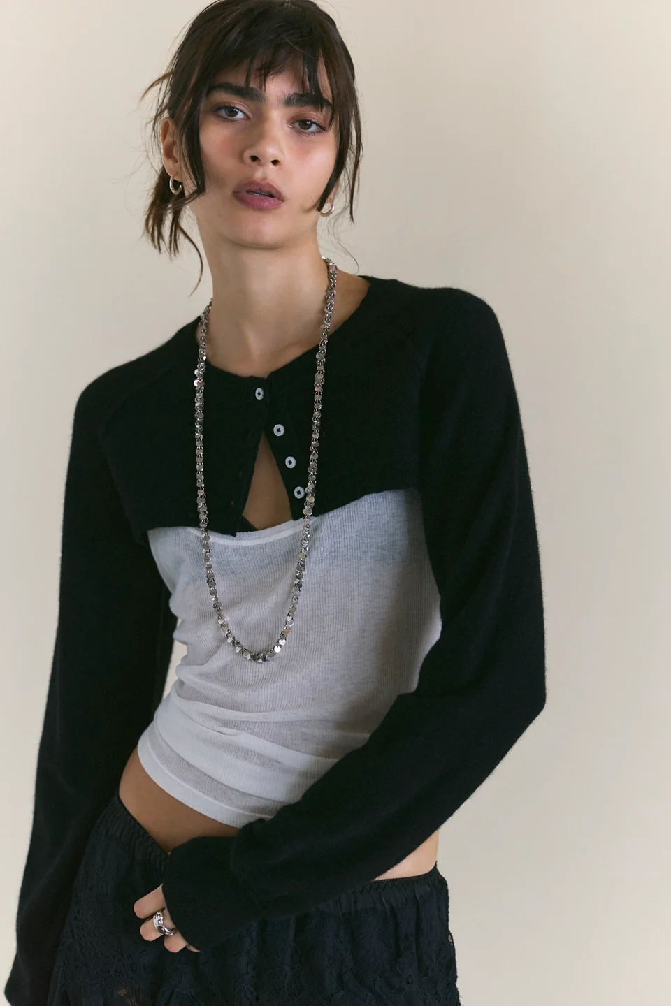 Porta Cashmere Shrug - 1
