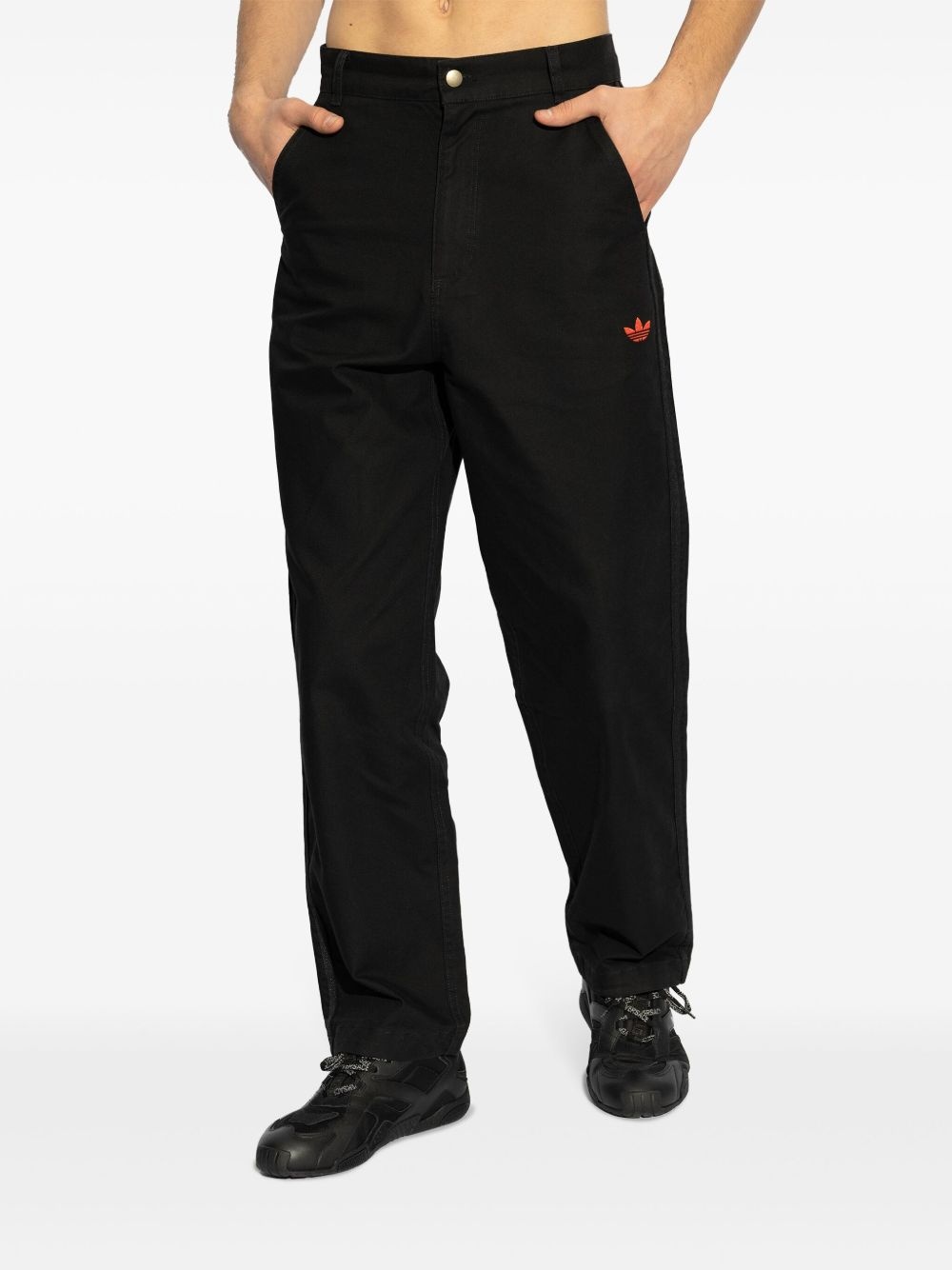 x 100 Thieves logo-embroidered jeans - 3