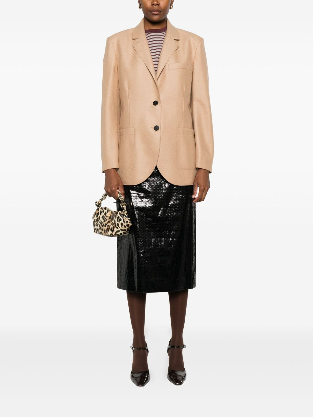 patch-pocket buttoned blazer - 2