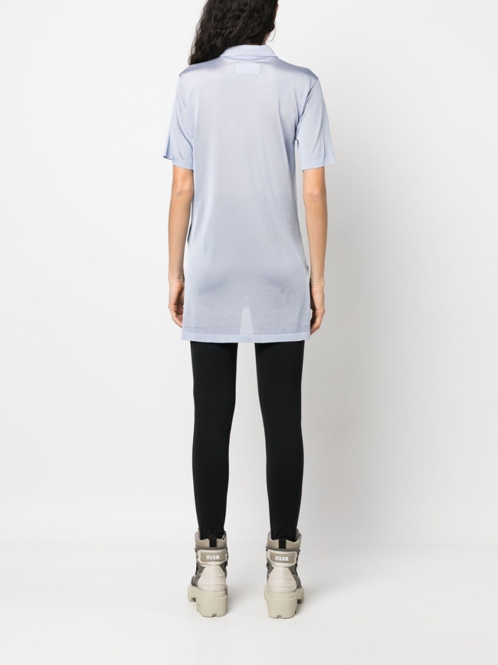 short-sleeve half-zip top - 4