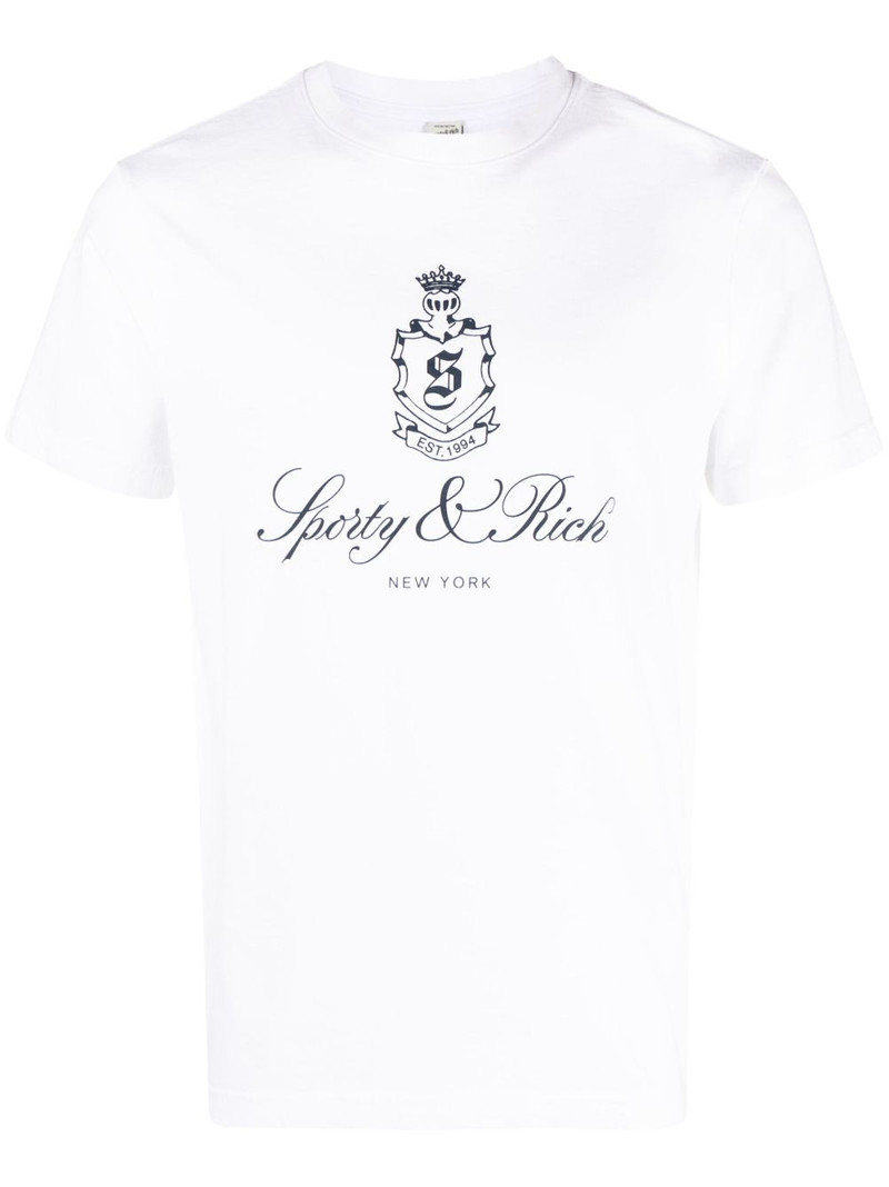 logo-print cotton T-shirt 1